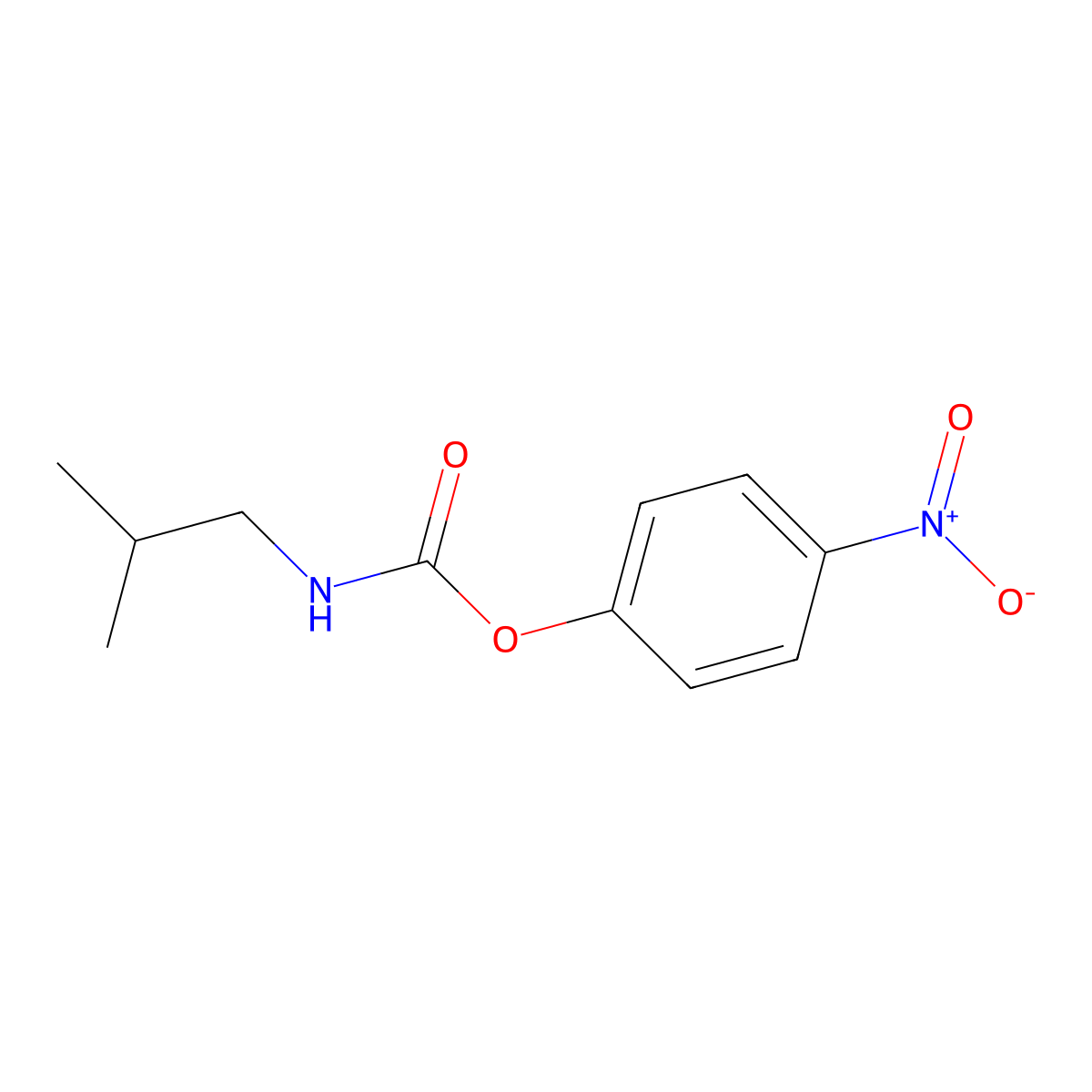 4-Nitrophenyl isobutylcarbamate molecular structure, CAS 1891-27-6