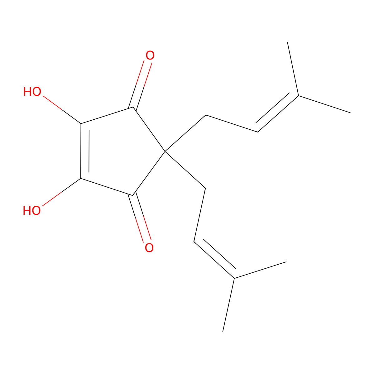 Hulupinic Acid molecular structure, CAS 1891-42-5