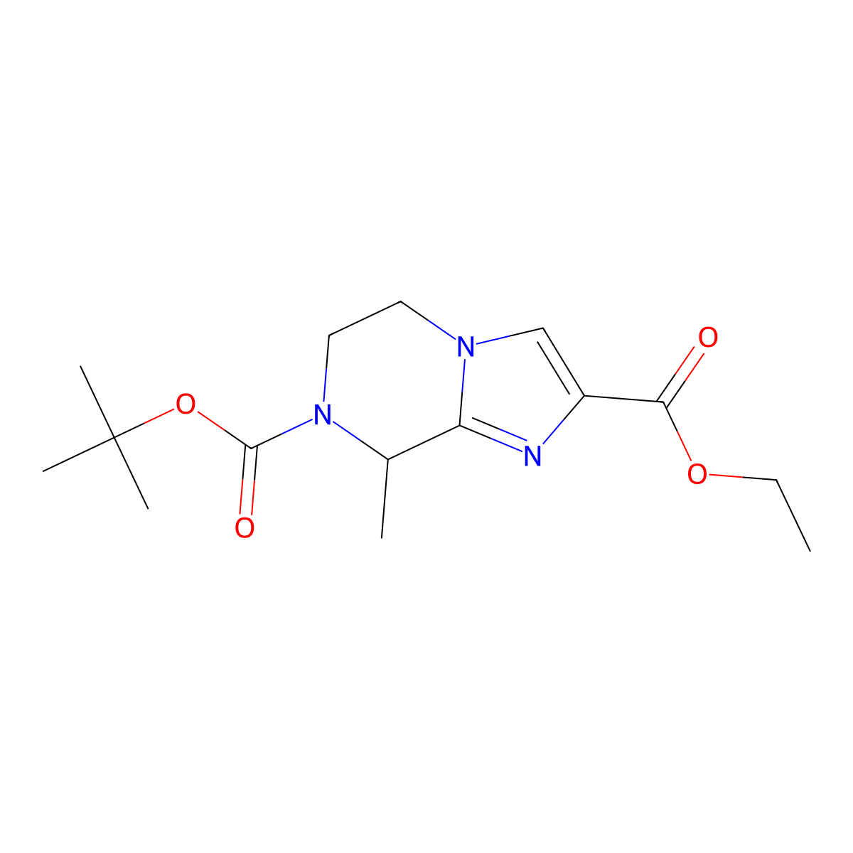 7-Tert-Butyl 2-Ethyl 8-Methyl-5,6-Dihydroimidazo[1,2-A]Pyrazine-2,7(8H)-Dicarboxylate molecular structure, CAS 1891074-65-9