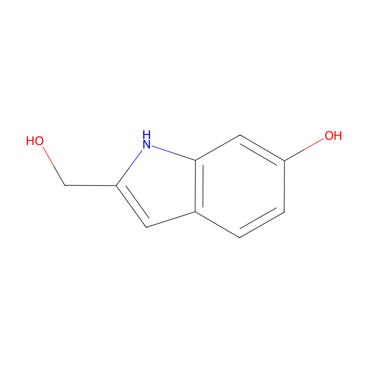 2-(Hydroxymethyl)-1H-indol-6-OL molecular structure, CAS 1891097-96-3