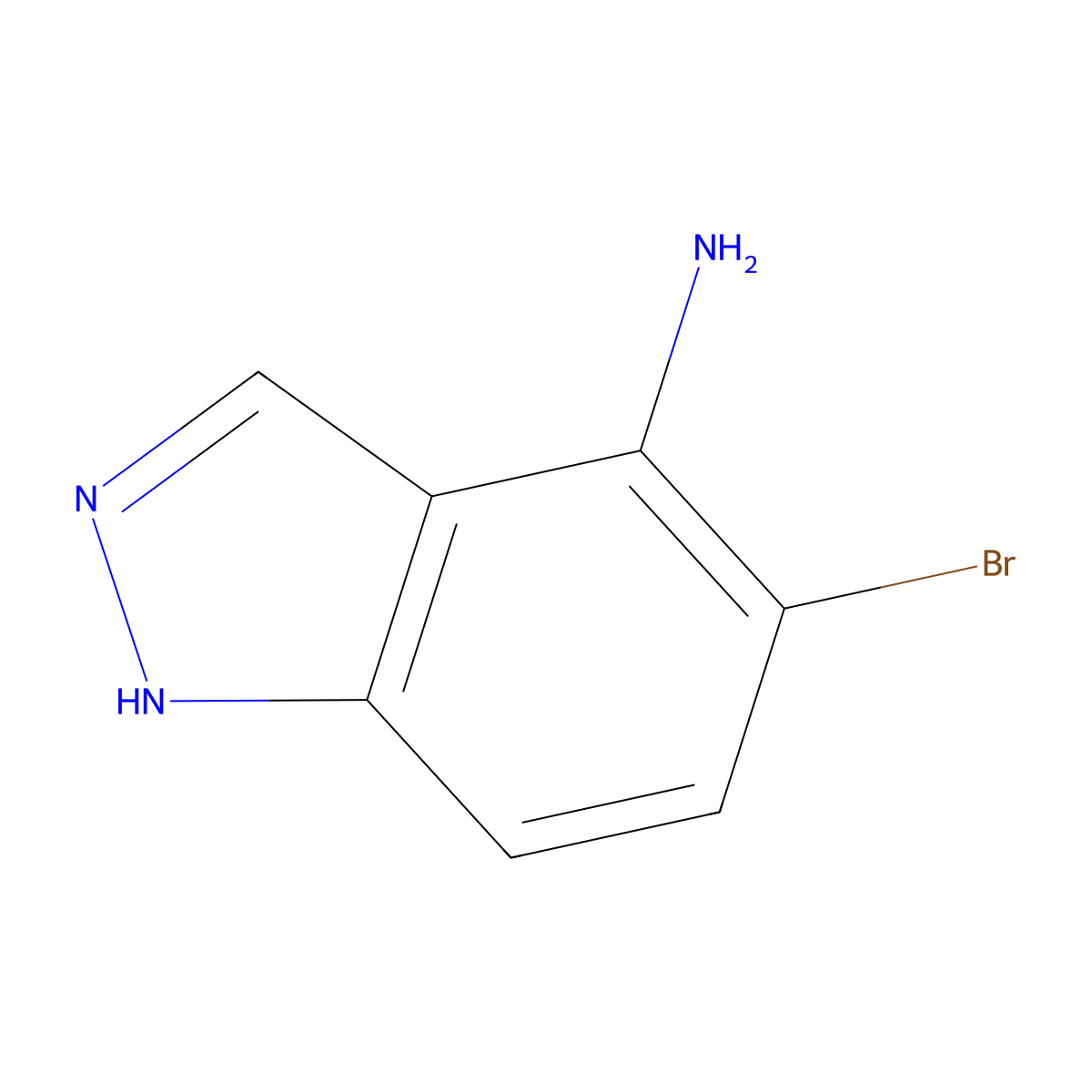 5-bromo-1H-indazol-4-amine molecular structure, CAS 1891120-48-1