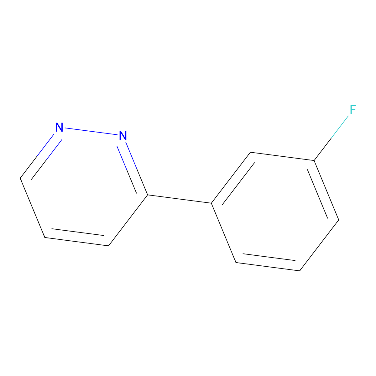 3-(3-Fluorophenyl)pyridazine molecular structure, CAS 1891121-80-4