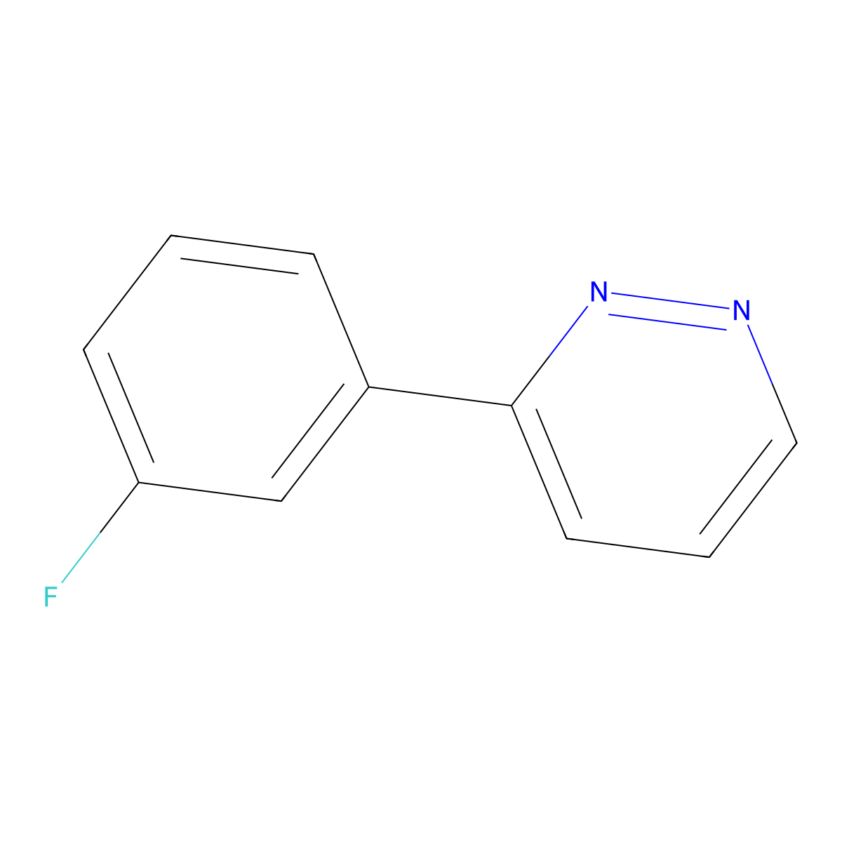 3-(3-Fluorophenyl)pyridazine molecular structure, CAS 1891121-80-4