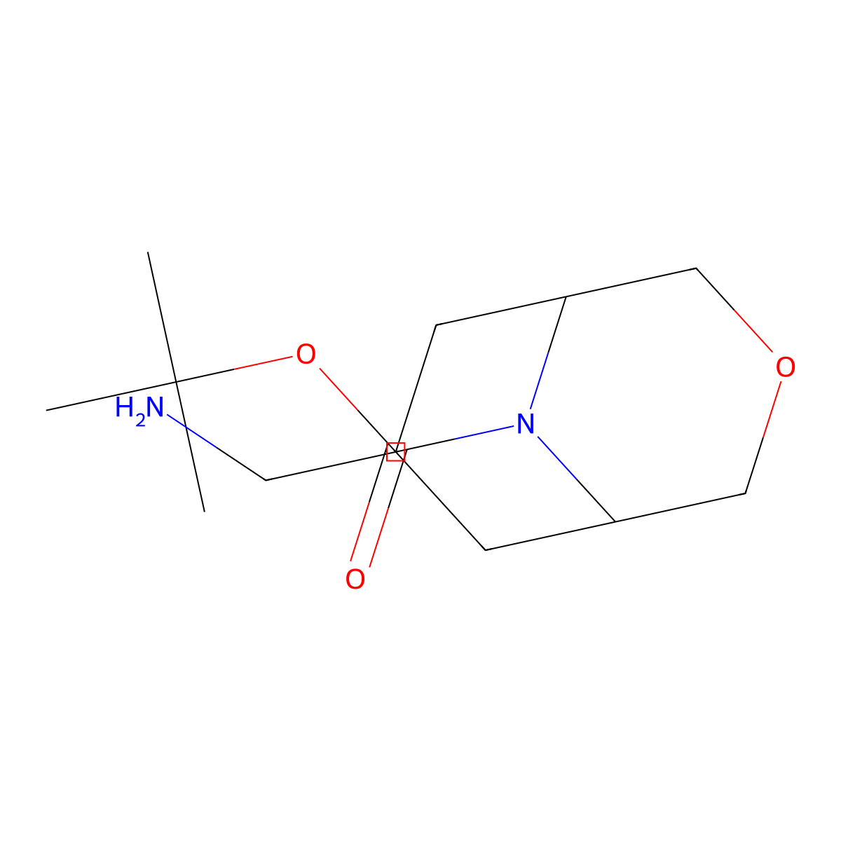 Tert-butyl 7-(aminomethyl)-3-oxa-9-azabicyclo[3.3.1]nonane-9-carboxylate molecular structure, CAS 1891125-44-2