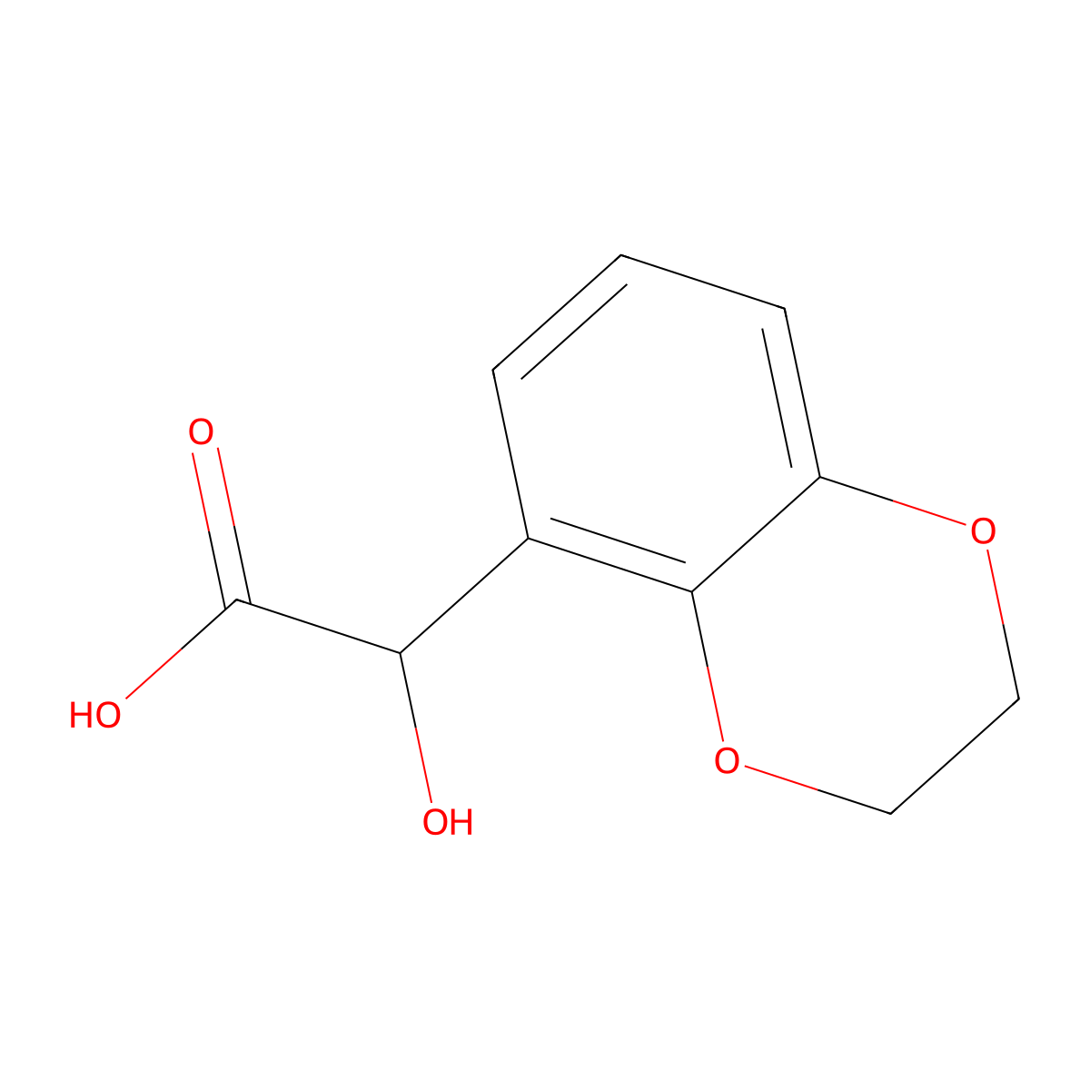 2-(2,3-Dihydro-1,4-benzodioxin-5-yl)-2-hydroxyacetic acid molecular structure, CAS 1891153-72-2