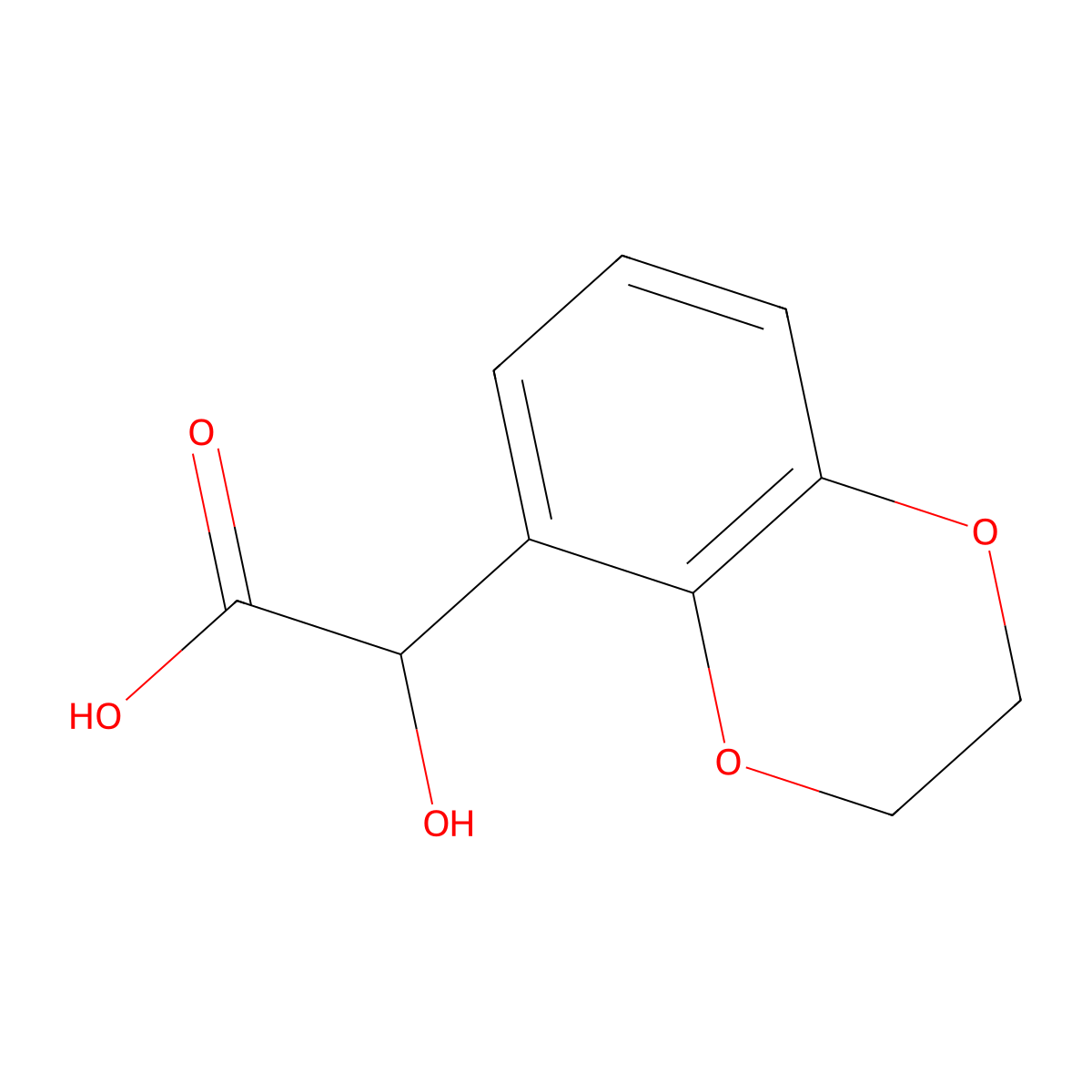 2-(2,3-Dihydro-1,4-benzodioxin-5-yl)-2-hydroxyacetic acid molecular structure, CAS 1891153-72-2