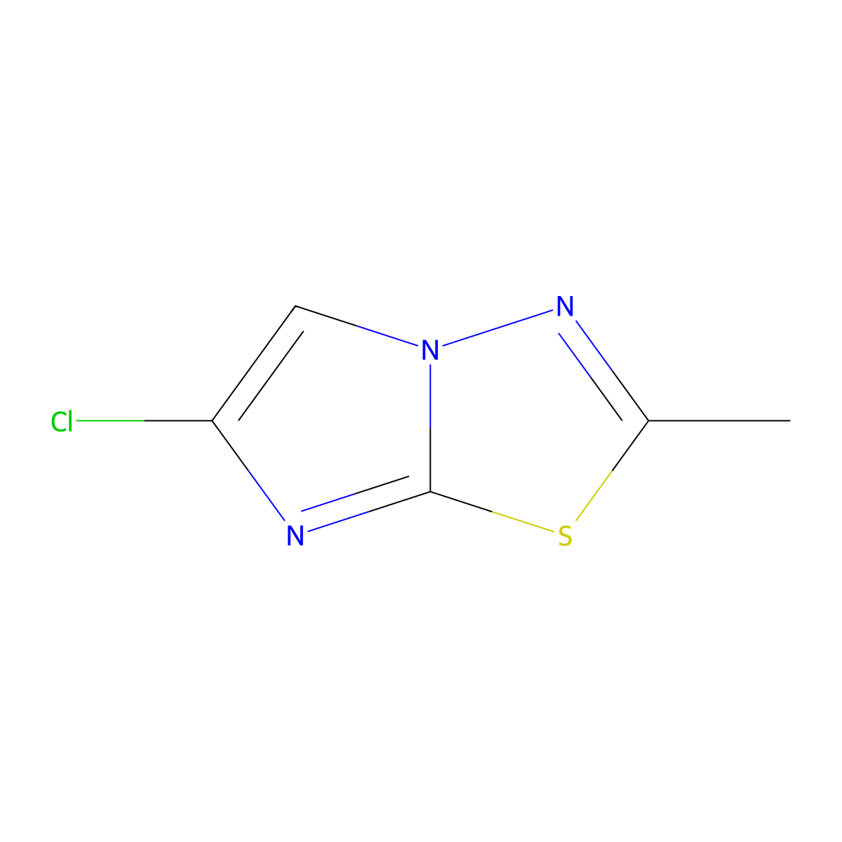 6-Chloro-2-methylimidazo[2,1-b][1,3,4]thiadiazole molecular structure, CAS 189116-10-7