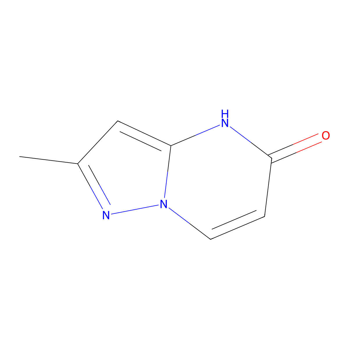2-Methylpyrazolo[1,5-a]pyrimidin-5(4H)-one molecular structure, CAS 189116-35-6