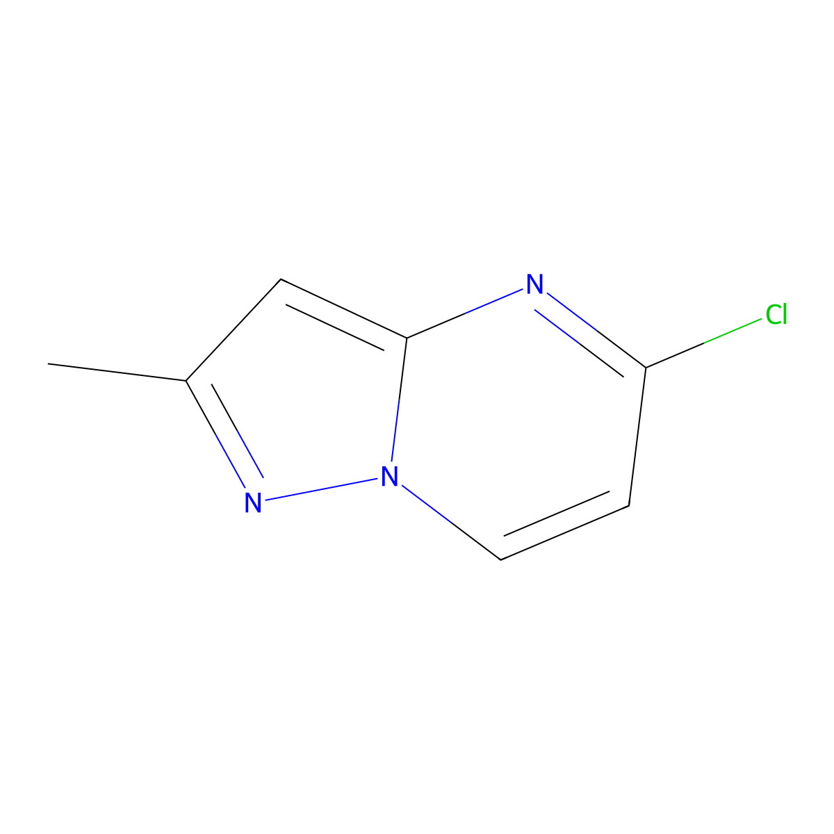 5-Chloro-2-methylpyrazolo[1,5-a]pyrimidine molecular structure, CAS 189116-36-7