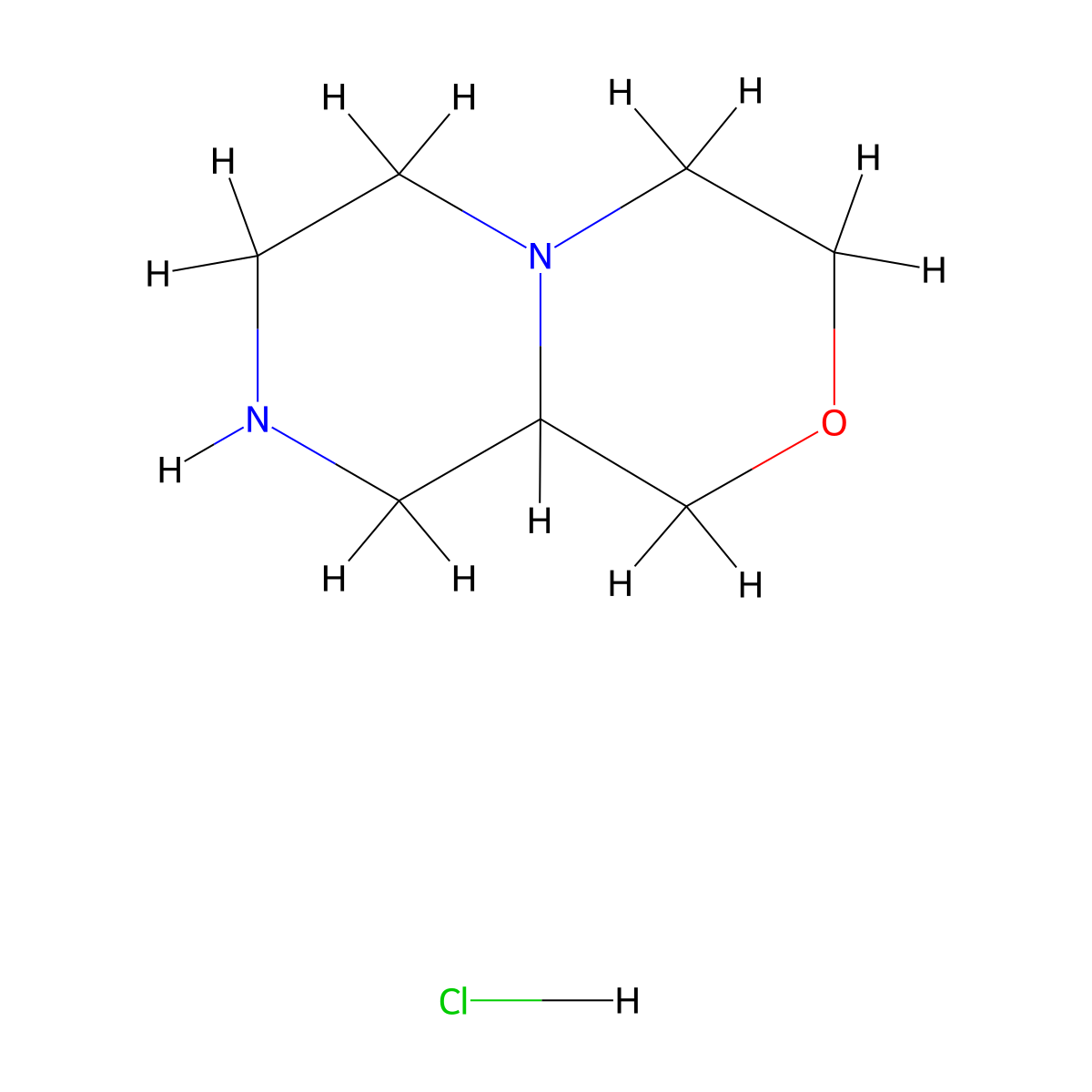 Octahydropyrazino[2,1-C][1,4]Oxazine Hydrochloride molecular structure, CAS 1891162-36-9