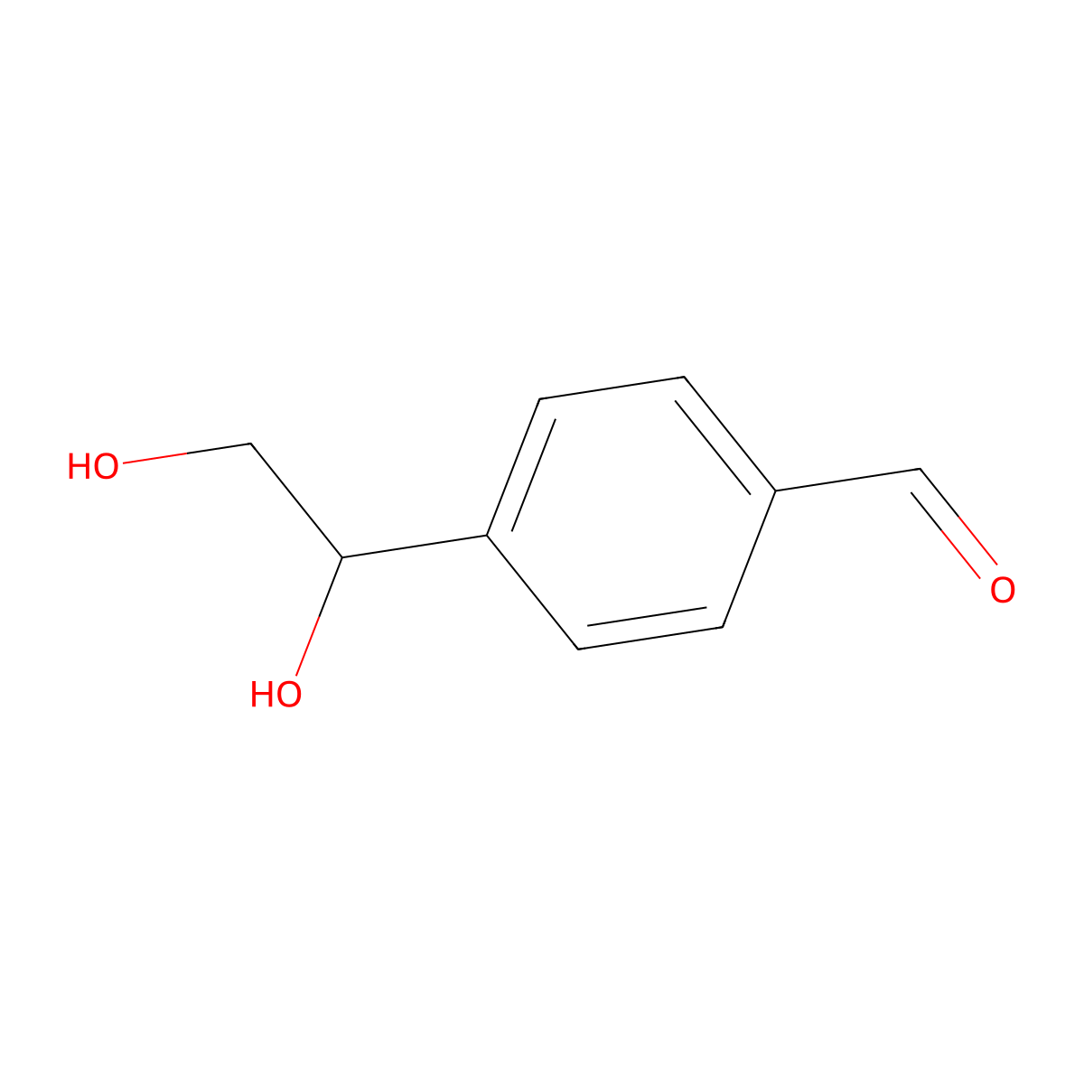 4-(1,2-Dihydroxyethyl)benzaldehyde molecular structure, CAS 1891165-81-3