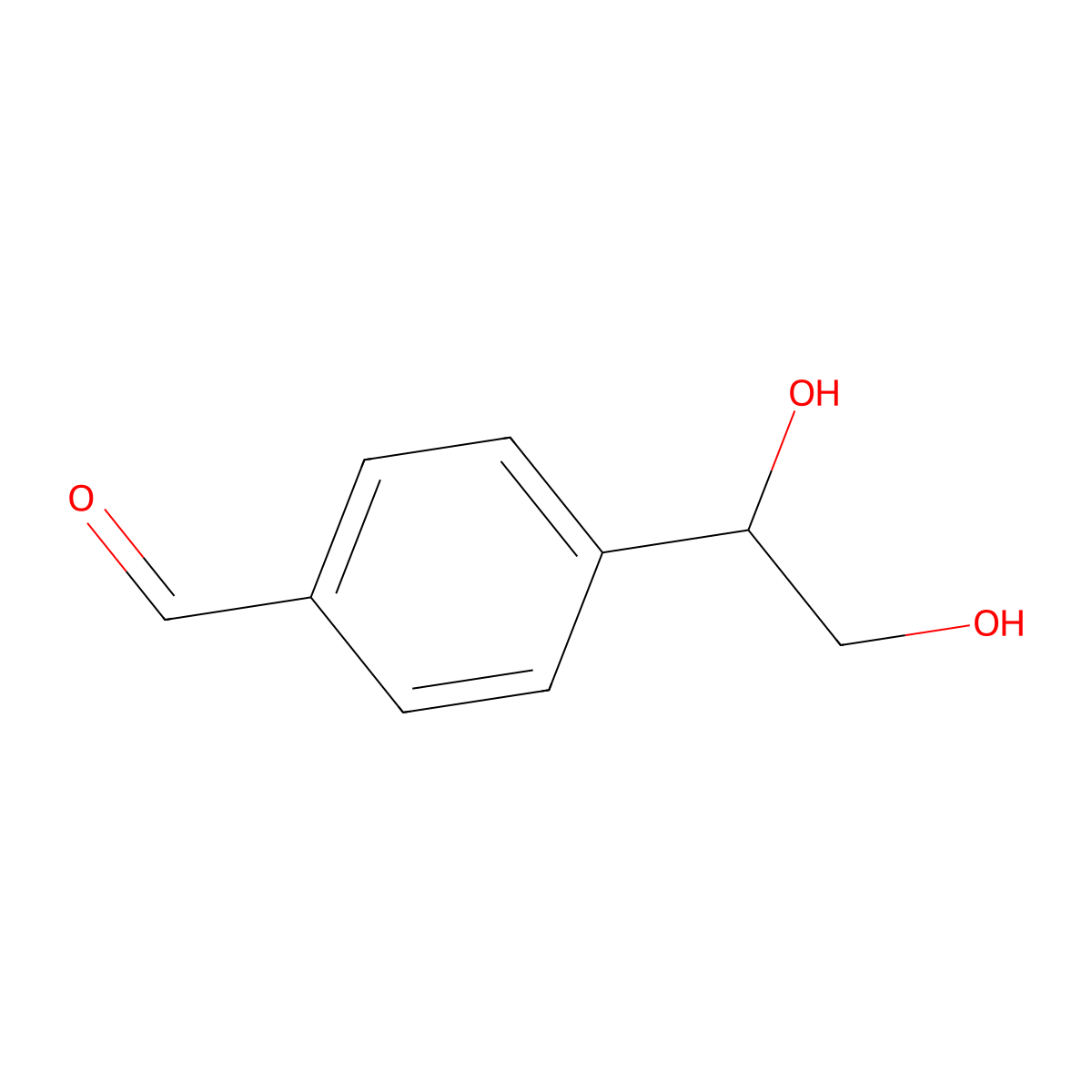 4-(1,2-Dihydroxyethyl)benzaldehyde molecular structure, CAS 1891165-81-3