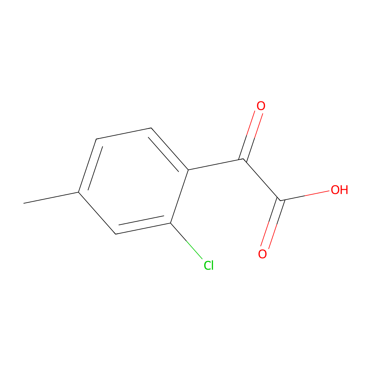 2-(2-Chloro-4-methylphenyl)-2-oxoacetic acid molecular structure, CAS 1891183-12-2