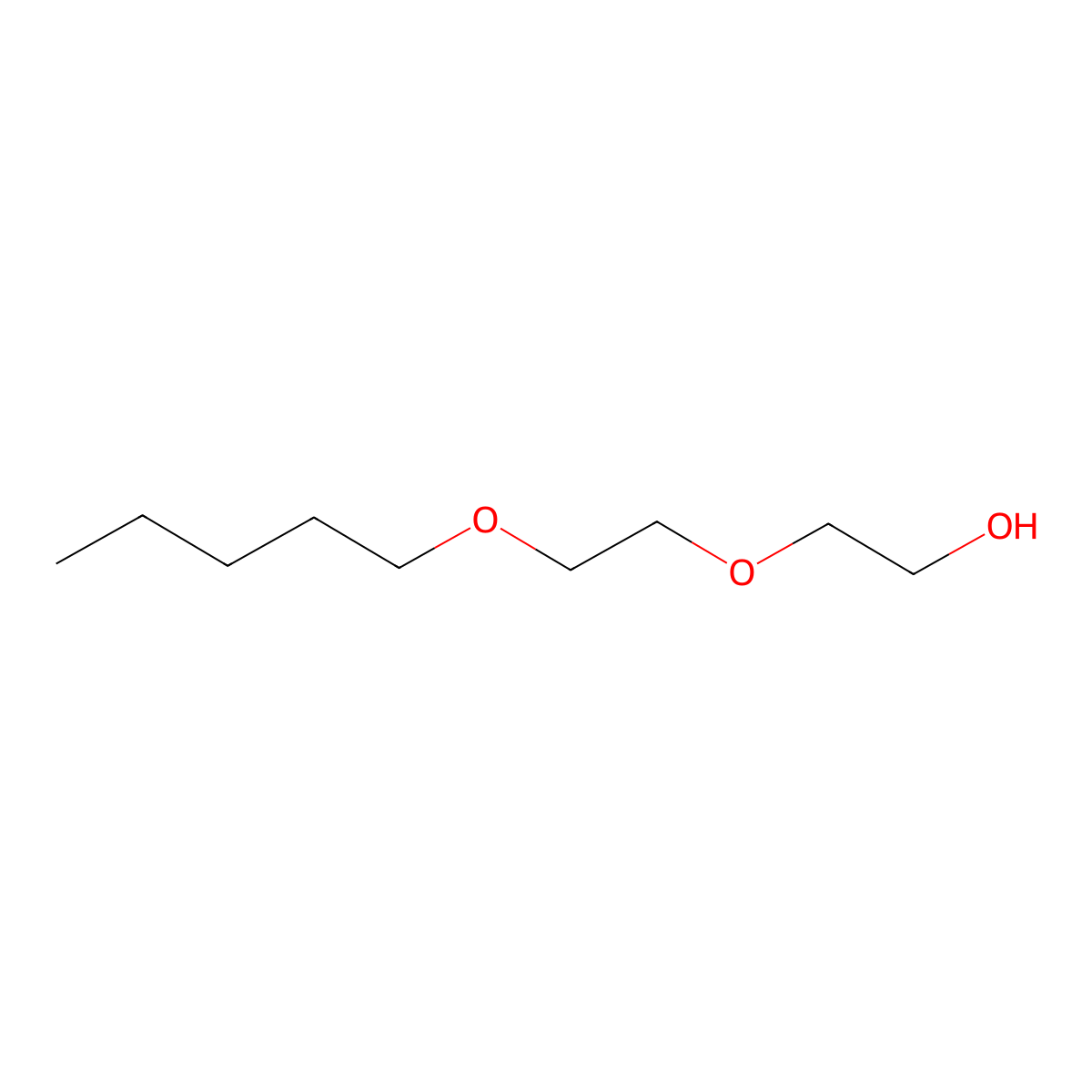 Ethanol, 2-2-(pentyloxy)ethoxy- molecular structure, CAS 18912-81-7