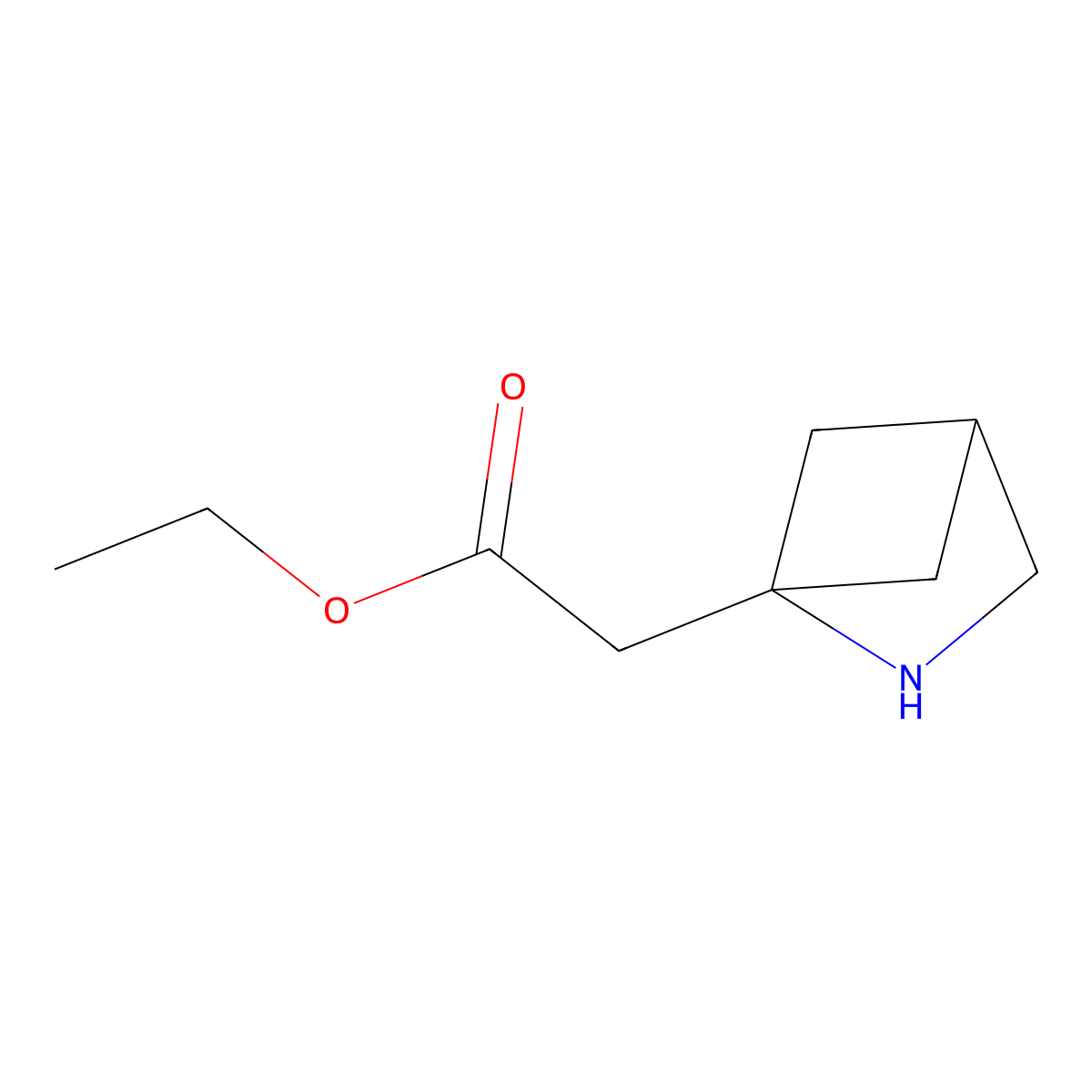 Ethyl 2-{2-azabicyclo[2.1.1]hexan-1-yl}acetate molecular structure, CAS 1891207-17-2
