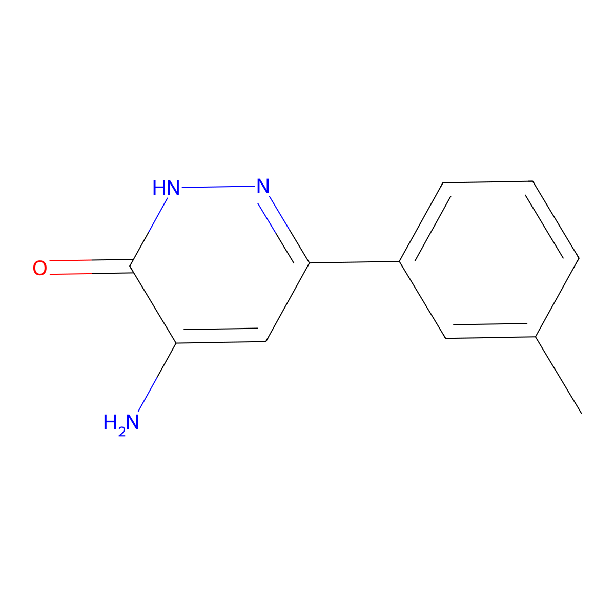 4-Amino-6-(3-methylphenyl)pyridazin-3-ol molecular structure, CAS 1891221-93-4