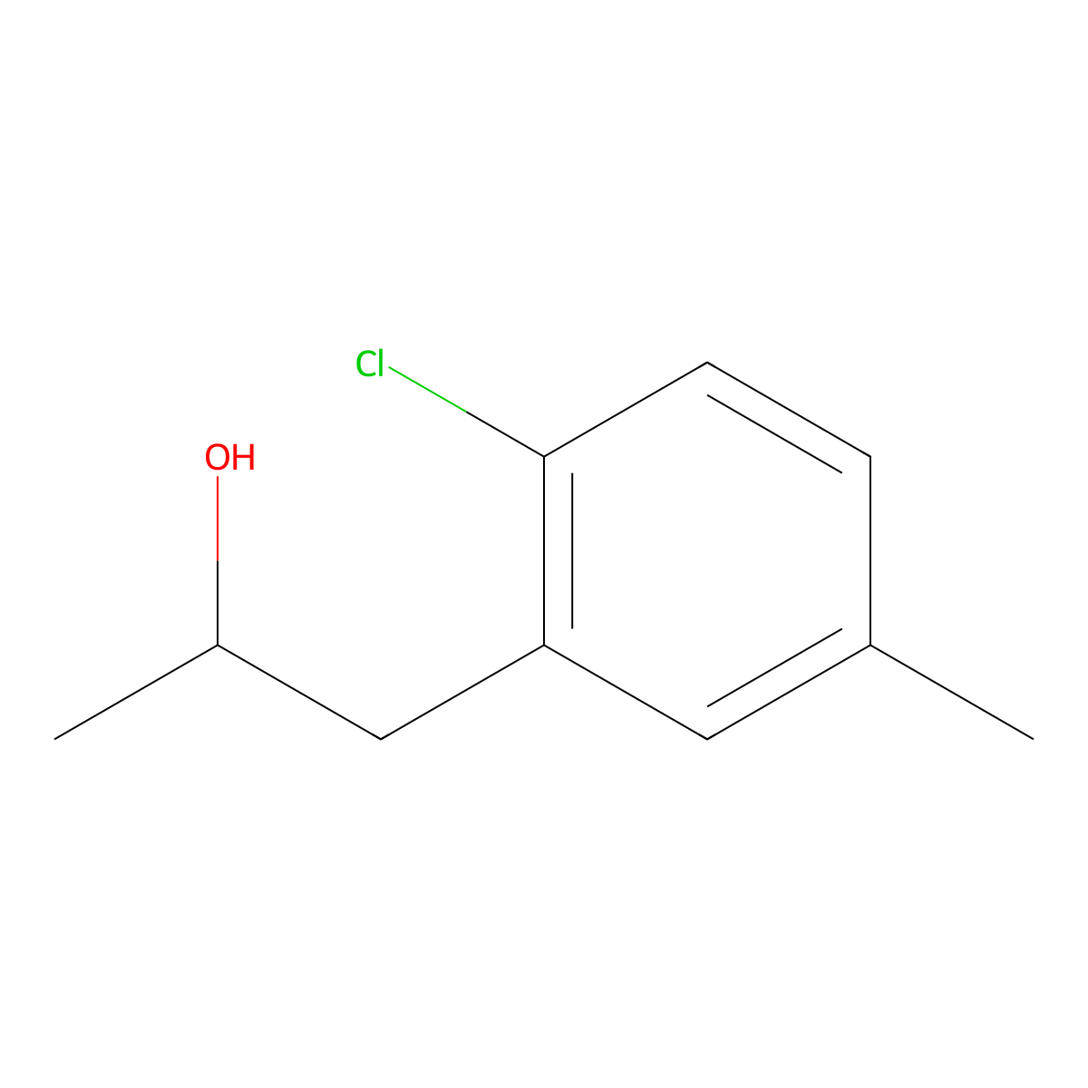 1-(2-Chloro-5-methylphenyl)propan-2-ol molecular structure, CAS 1891253-21-6