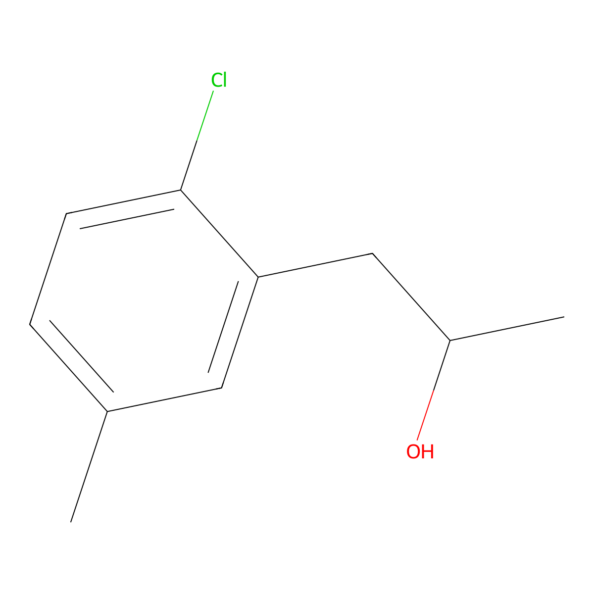 1-(2-Chloro-5-methylphenyl)propan-2-ol molecular structure, CAS 1891253-21-6