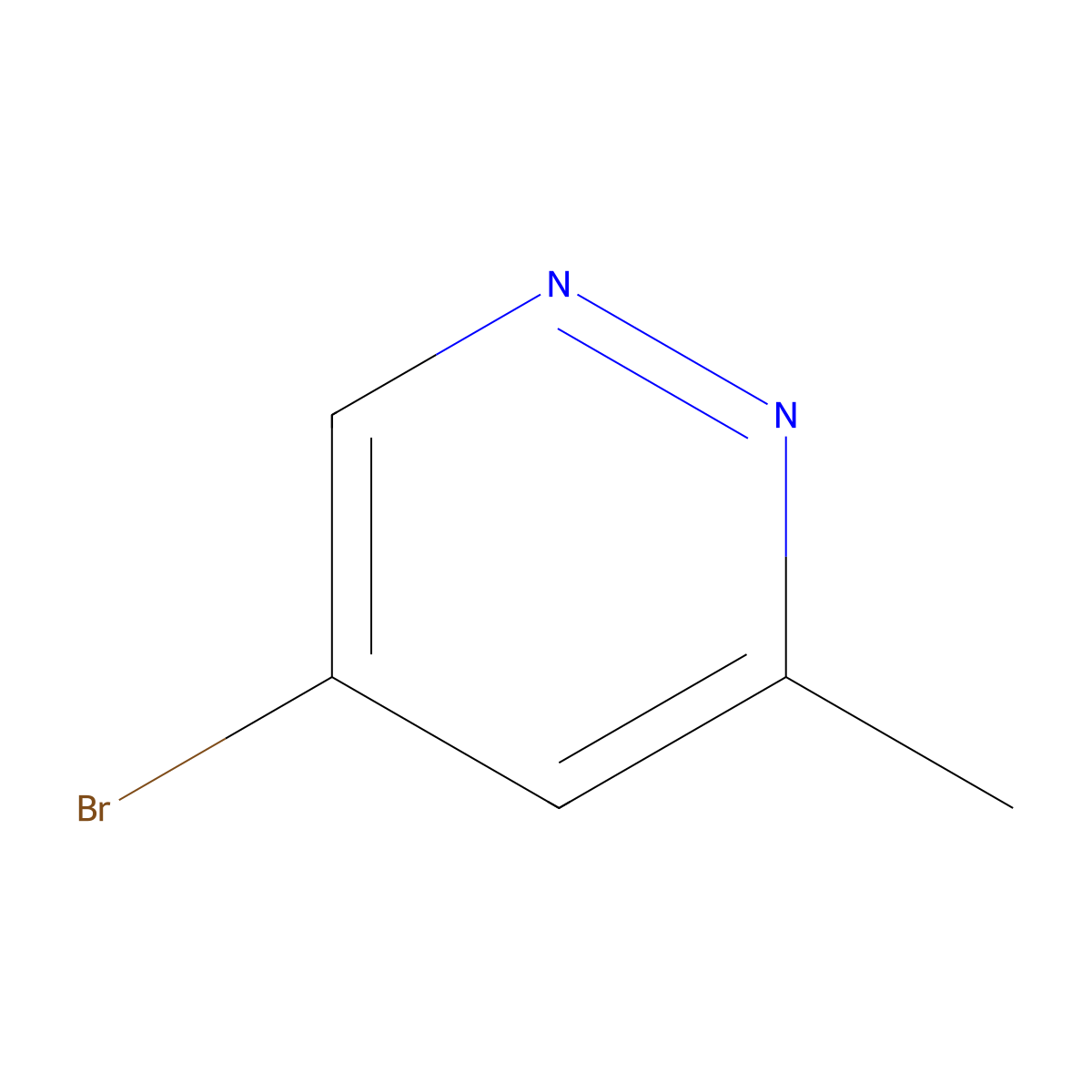 5-Bromo-3-methylpyridazine molecular structure, CAS 1891259-97-4