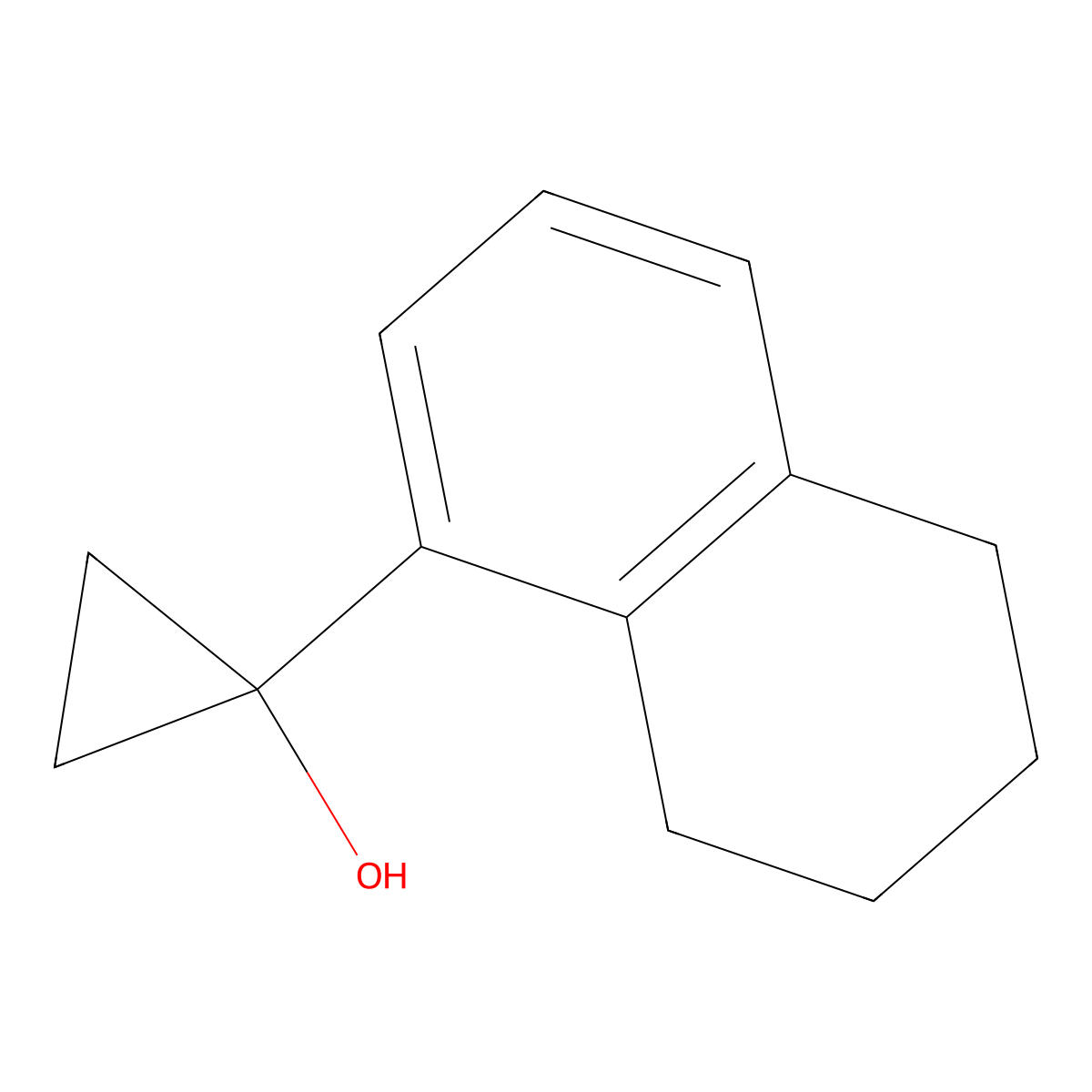 1-(5,6,7,8-Tetrahydronaphthalen-1-yl)cyclopropan-1-ol molecular structure, CAS 1891262-66-0