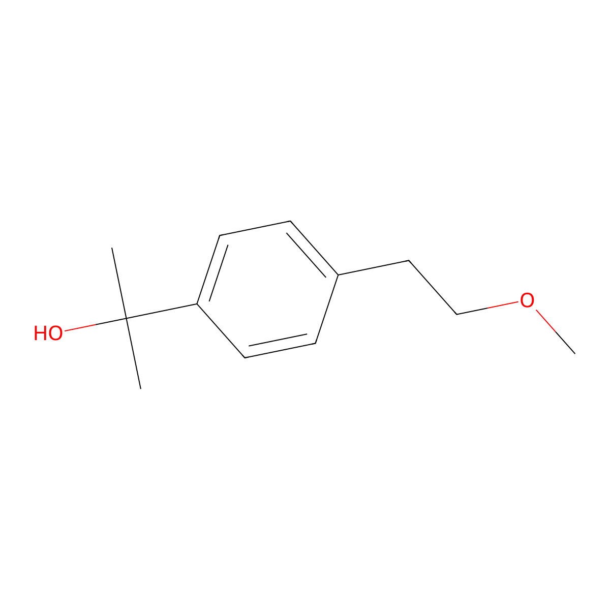 4-(2-Methoxyethyl)-alpha,alpha-dimethylbenZenemethanol molecular structure, CAS 1891275-85-6