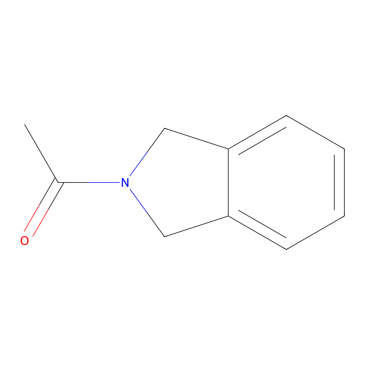1-(2,3-dihydro-1H-isoindol-2-yl)ethan-1-one molecular structure, CAS 18913-38-7