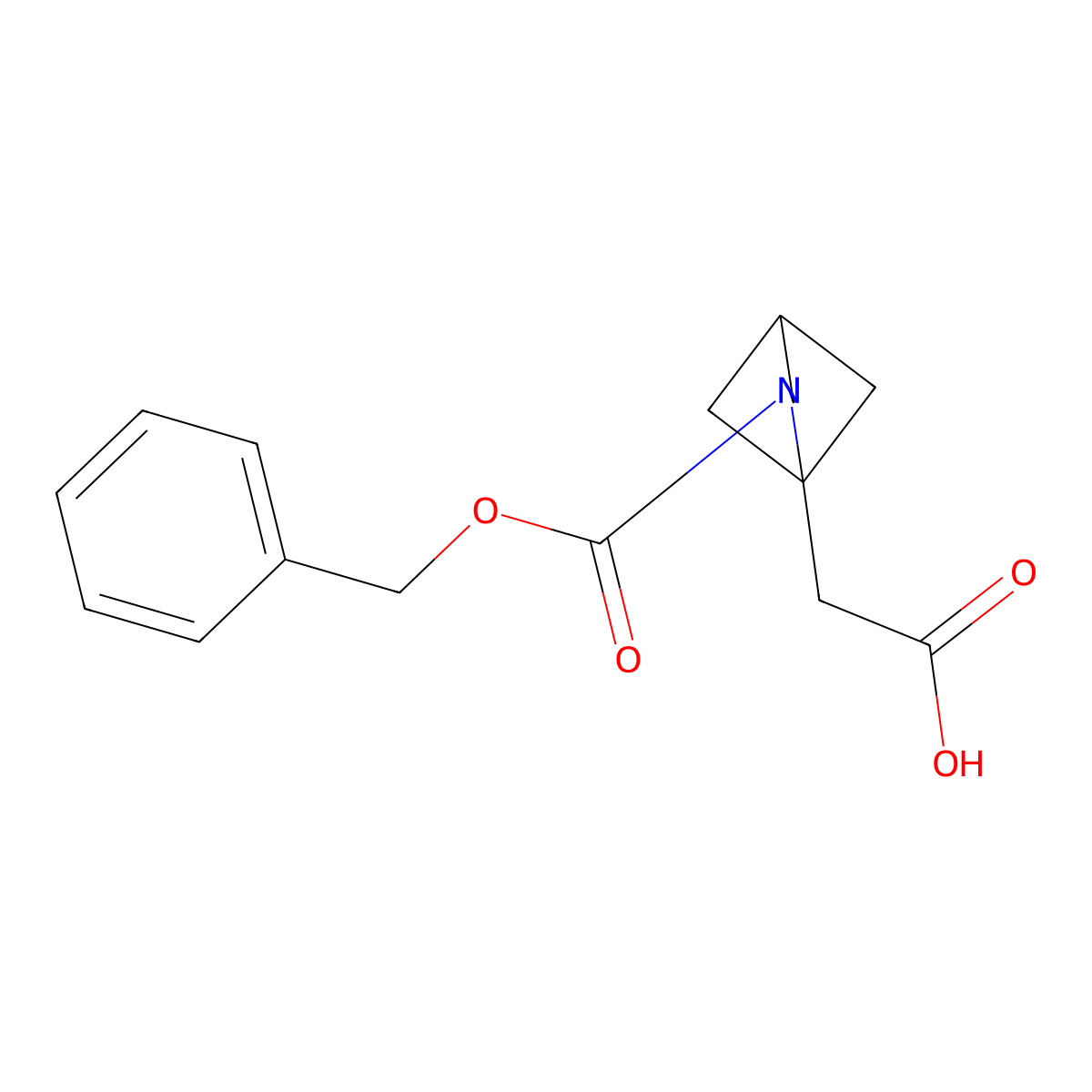 2-{2-[(Benzyloxy)carbonyl]-2-azabicyclo[2.1.1]hexan-1-yl}acetic acid molecular structure, CAS 1891347-00-4