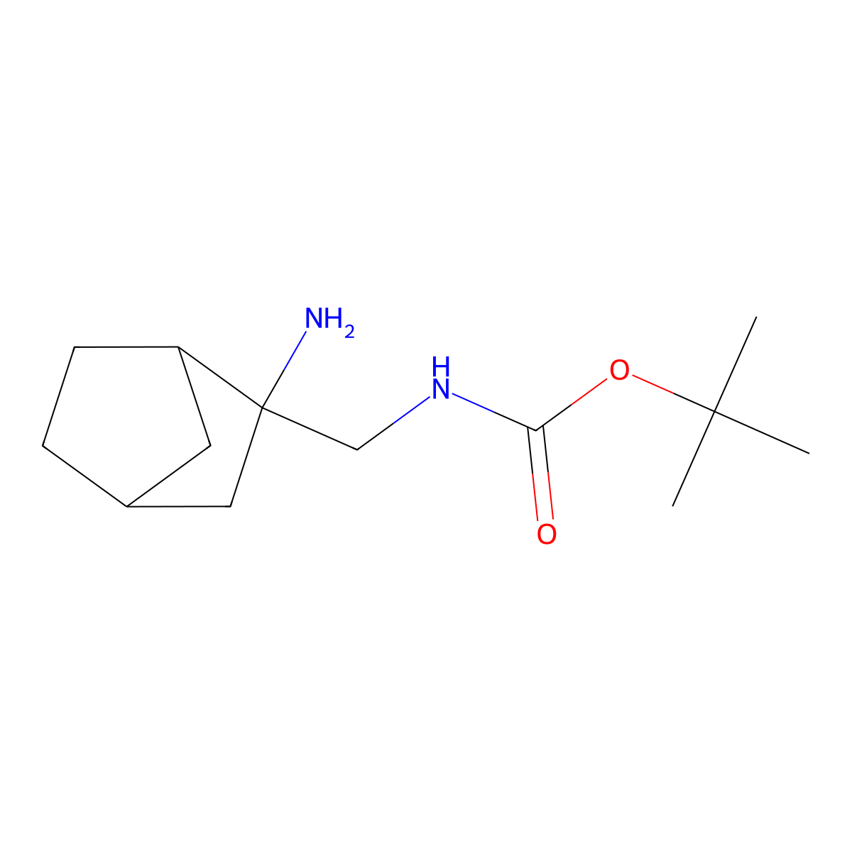 tert-butyl N-({2-aminobicyclo[2.2.1]heptan-2-yl}methyl)carbamate molecular structure, CAS 1891348-91-6