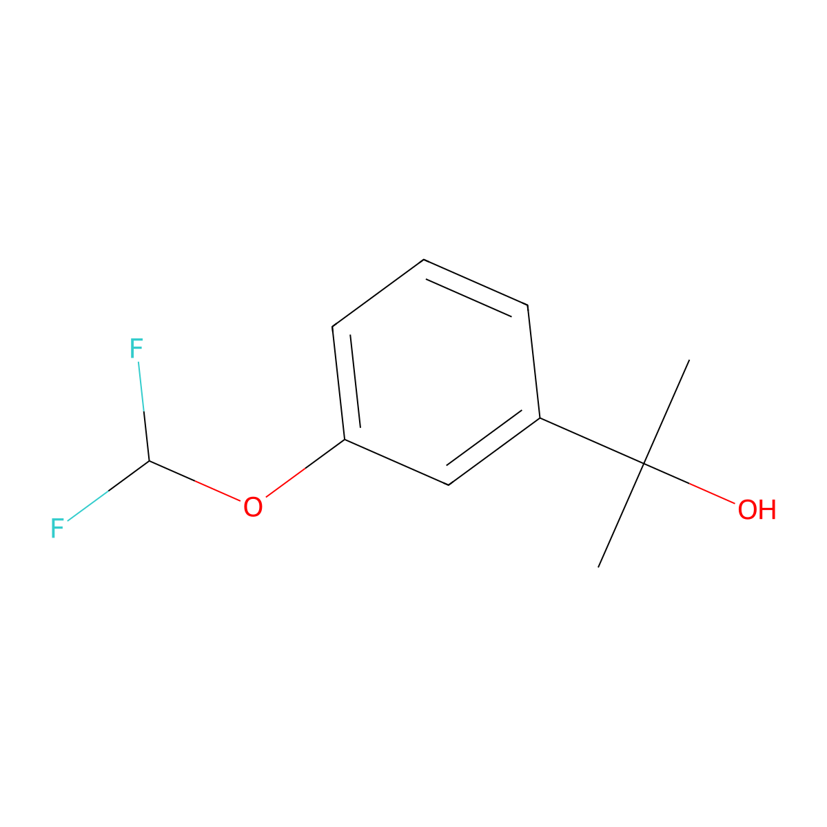 2-[3-(Difluoromethoxy)phenyl]propan-2-ol molecular structure, CAS 1891392-54-3