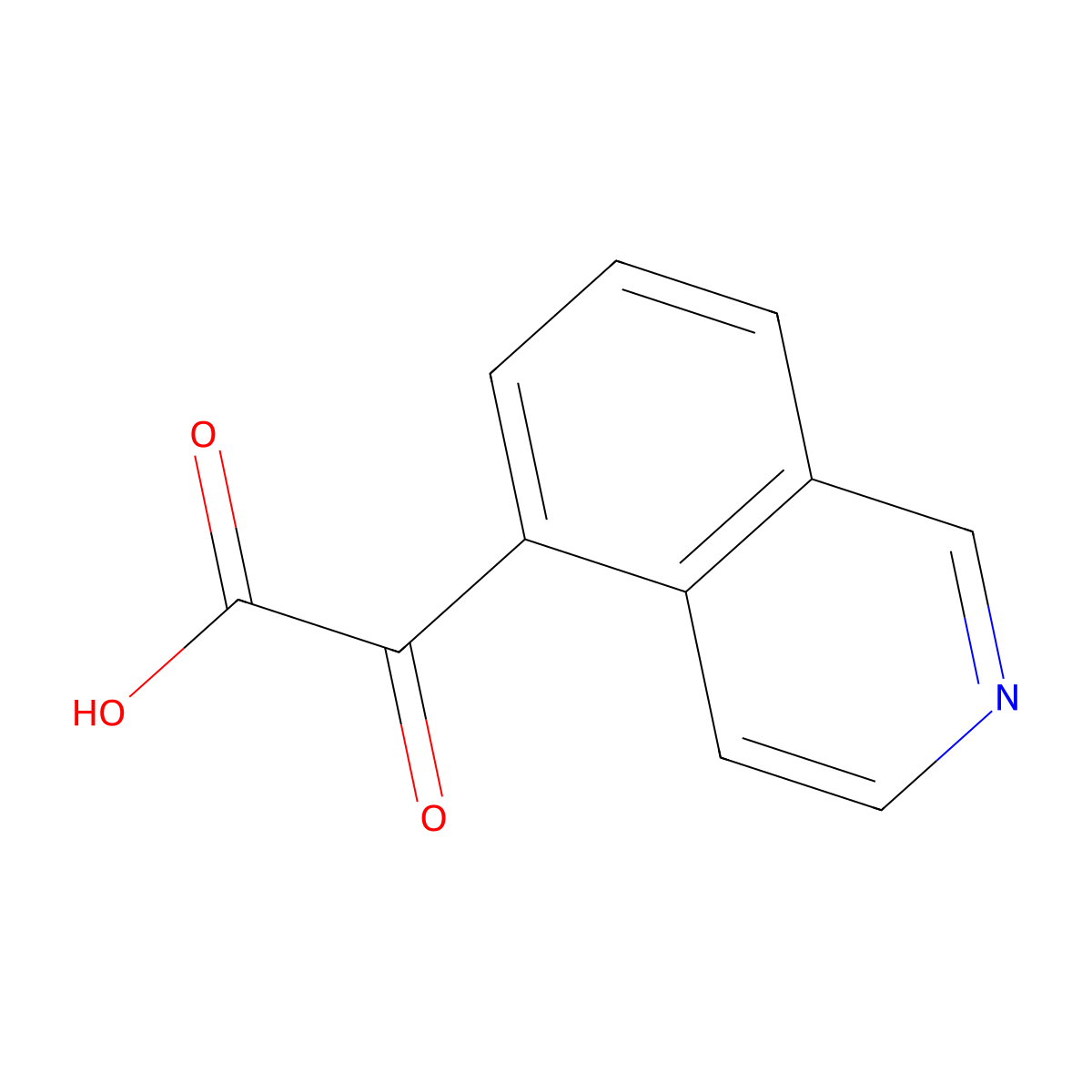 2-(Isoquinolin-5-yl)-2-oxoacetic acid molecular structure, CAS 1891396-50-1