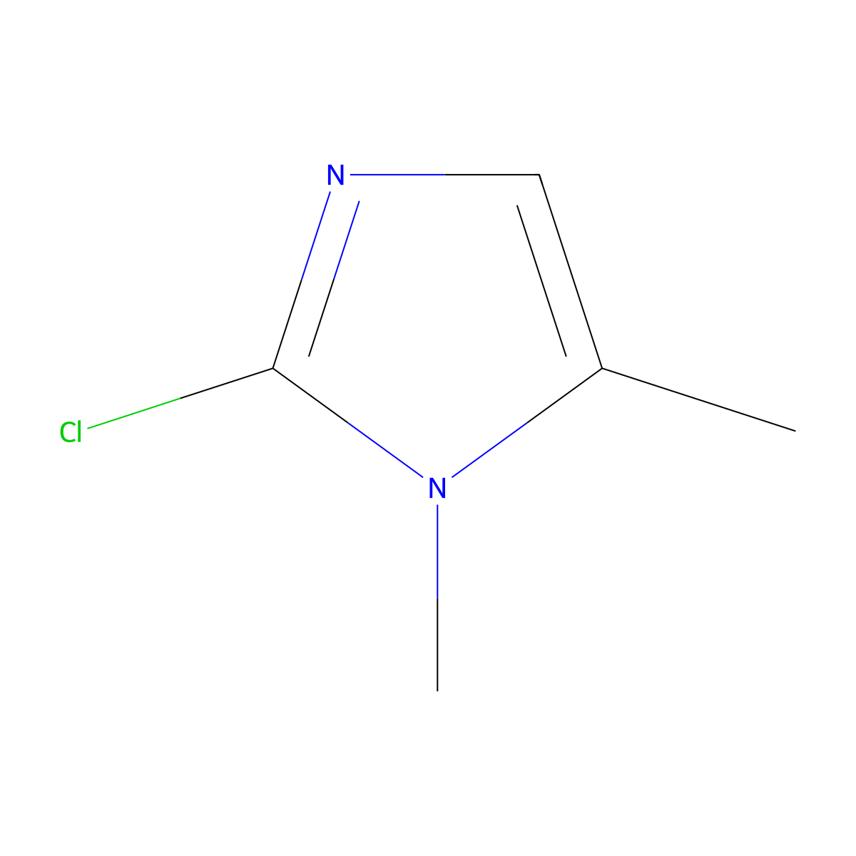 2-chloro-1,5-dimethyl-1H-imidazole molecular structure, CAS 1891417-40-5