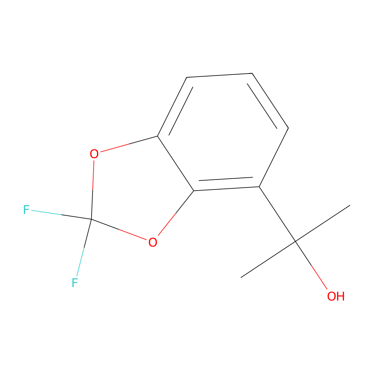 2,2-Difluoro-alpha,alpha-dimethyl-1,3-benZodioxole-4-methanol molecular structure, CAS 1891428-40-2