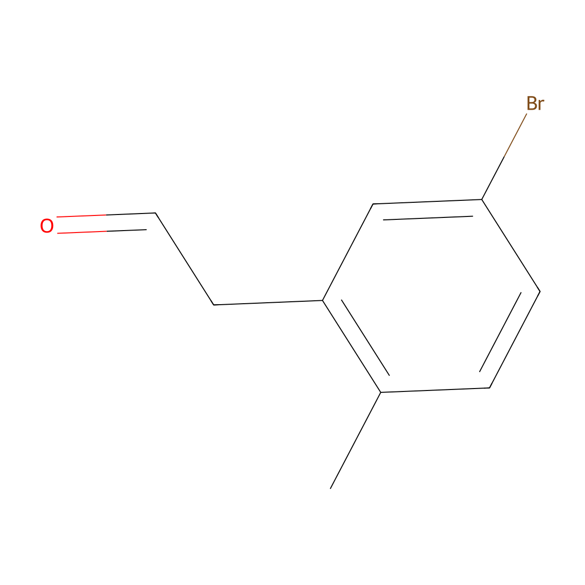 2-(5-Bromo-2-methylphenyl)acetaldehyde molecular structure, CAS 1891456-23-7