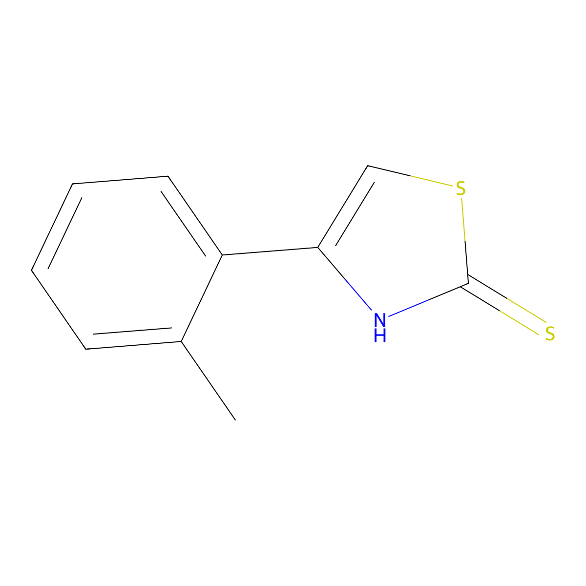 4-(2-Methylphenyl)-1,3-thiazole-2-thiol molecular structure, CAS 189149-18-6