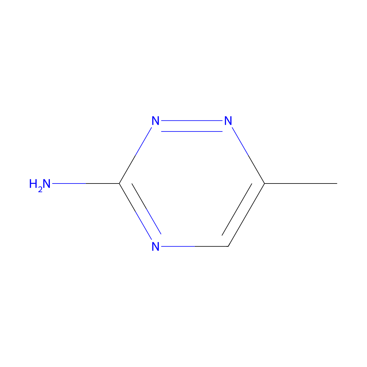 6-Methyl-1,2,4-triazin-3-amine molecular structure, CAS 18915-36-1