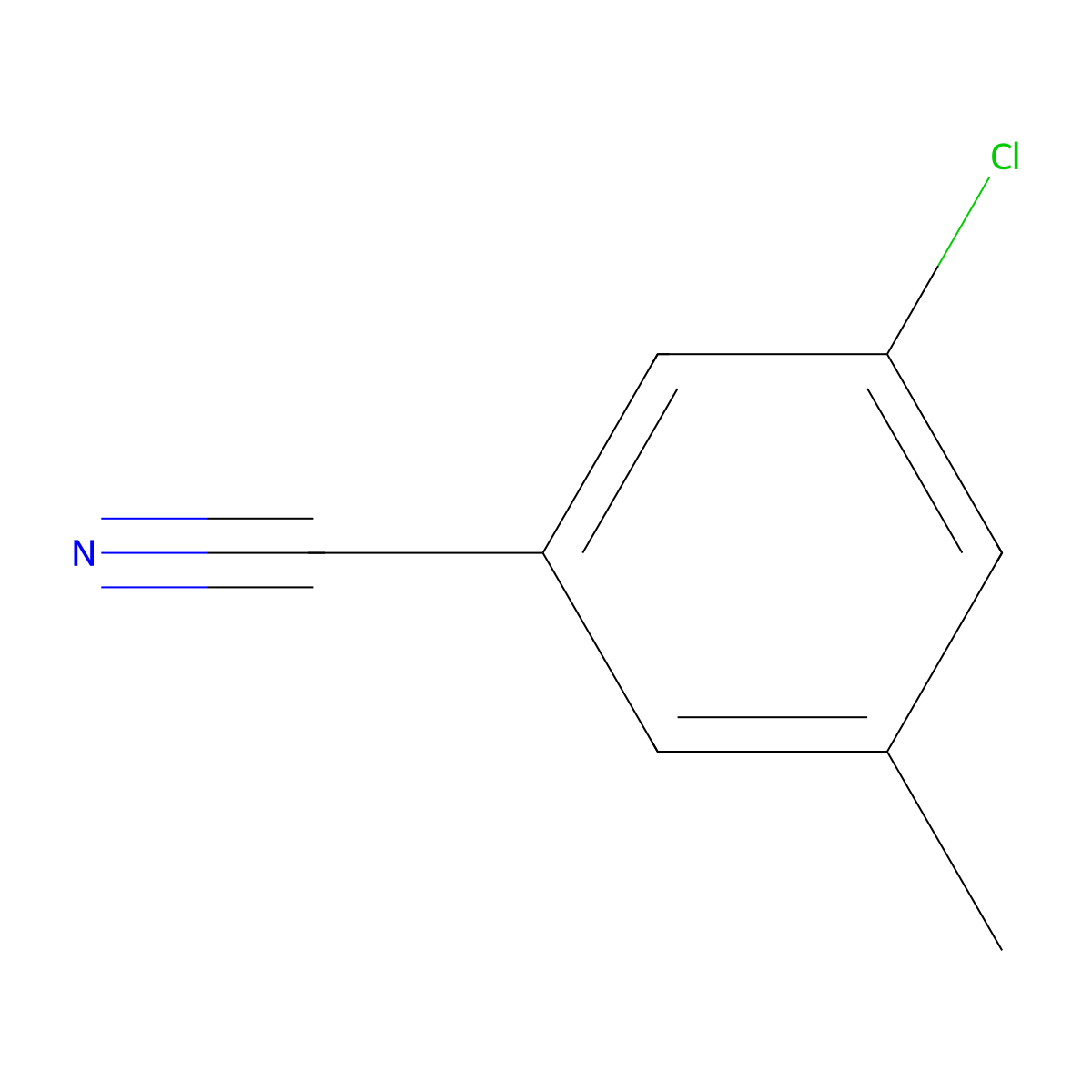 3-Chloro-5-methylbenzonitrile molecular structure, CAS 189161-09-9