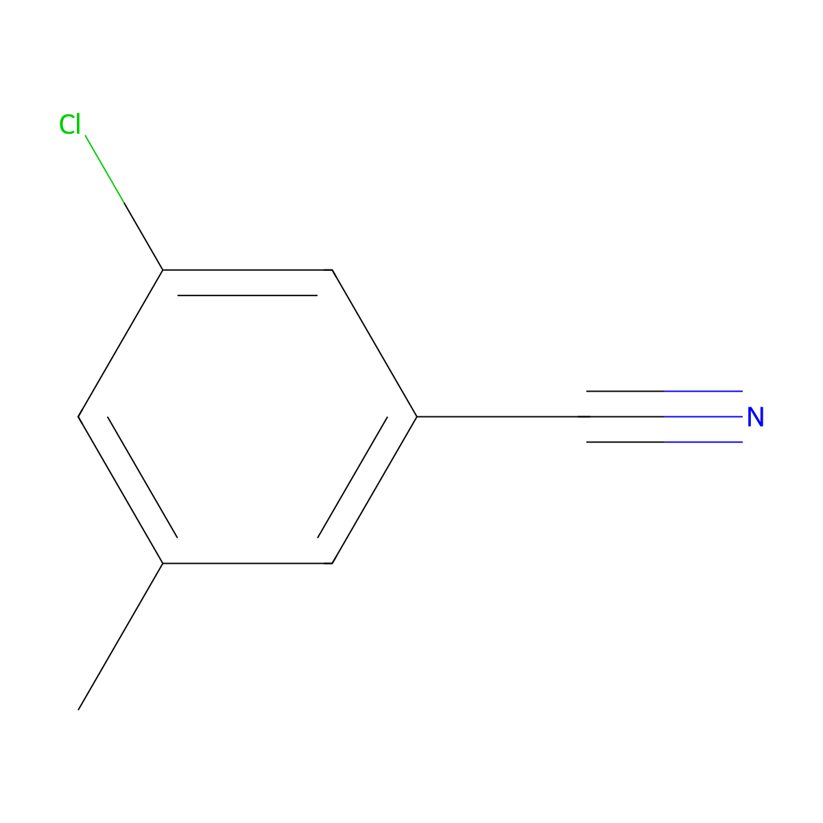 3-Chloro-5-methylbenzonitrile molecular structure, CAS 189161-09-9