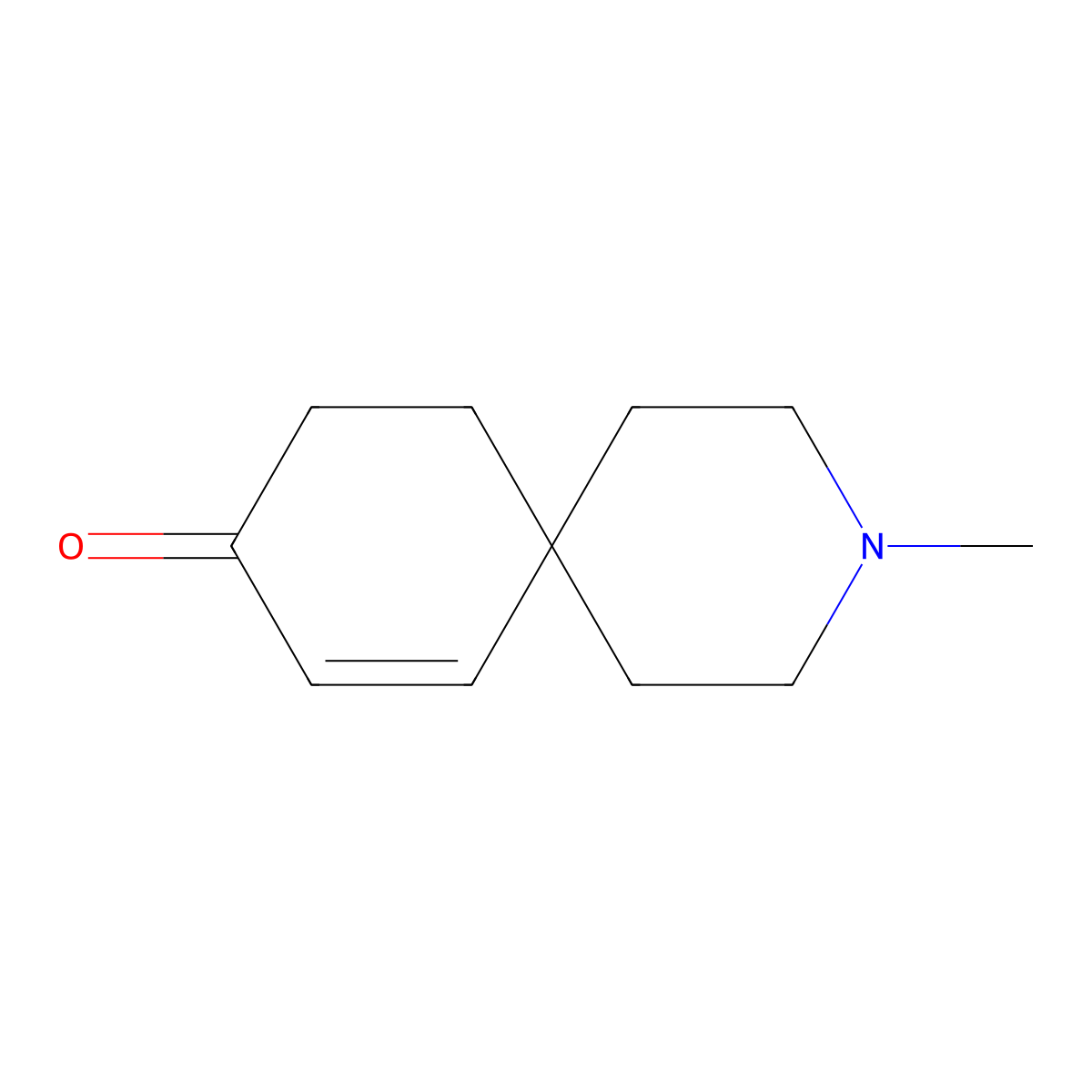 3-Methyl-3-azaspiro[5.5]undec-7-en-9-one molecular structure, CAS 189176-32-7