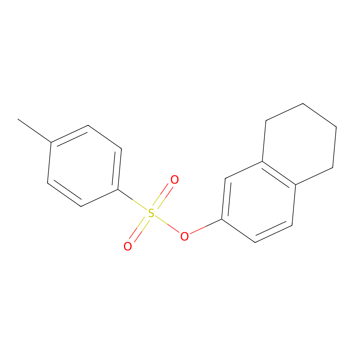 5,6,7,8-Tetrahydronaphthalen-2-yl 4-methylbenzene-1-sulfonate molecular structure, CAS 189185-23-7