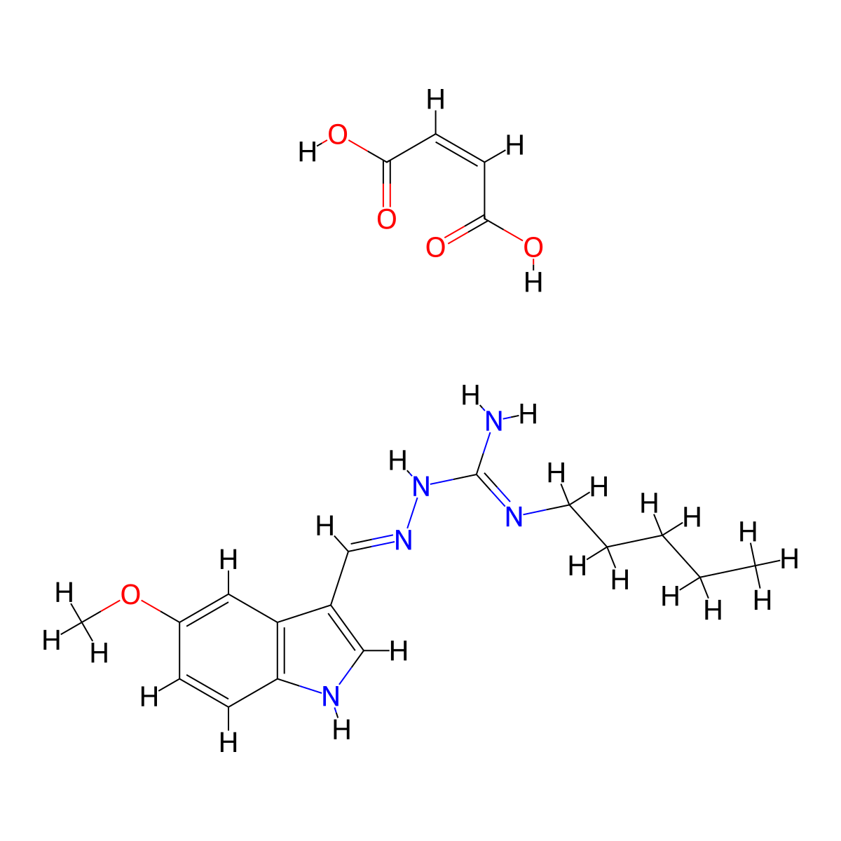 Tegaserod Maleate molecular structure, CAS 189188-57-6