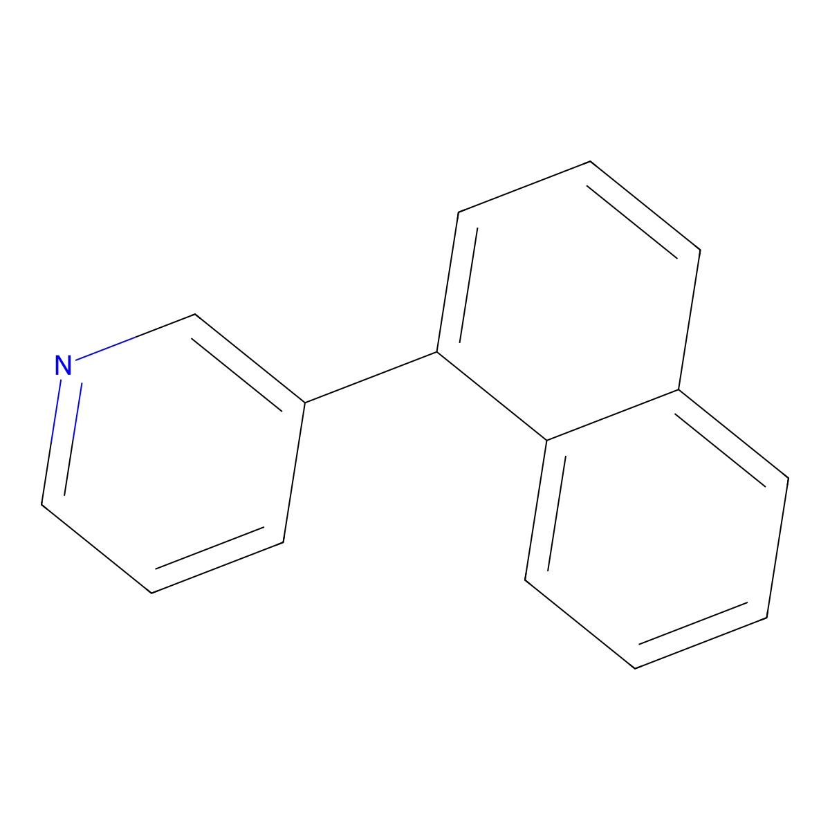 Pyridine, 3-(1-naphthalenyl)- molecular structure, CAS 189193-21-3