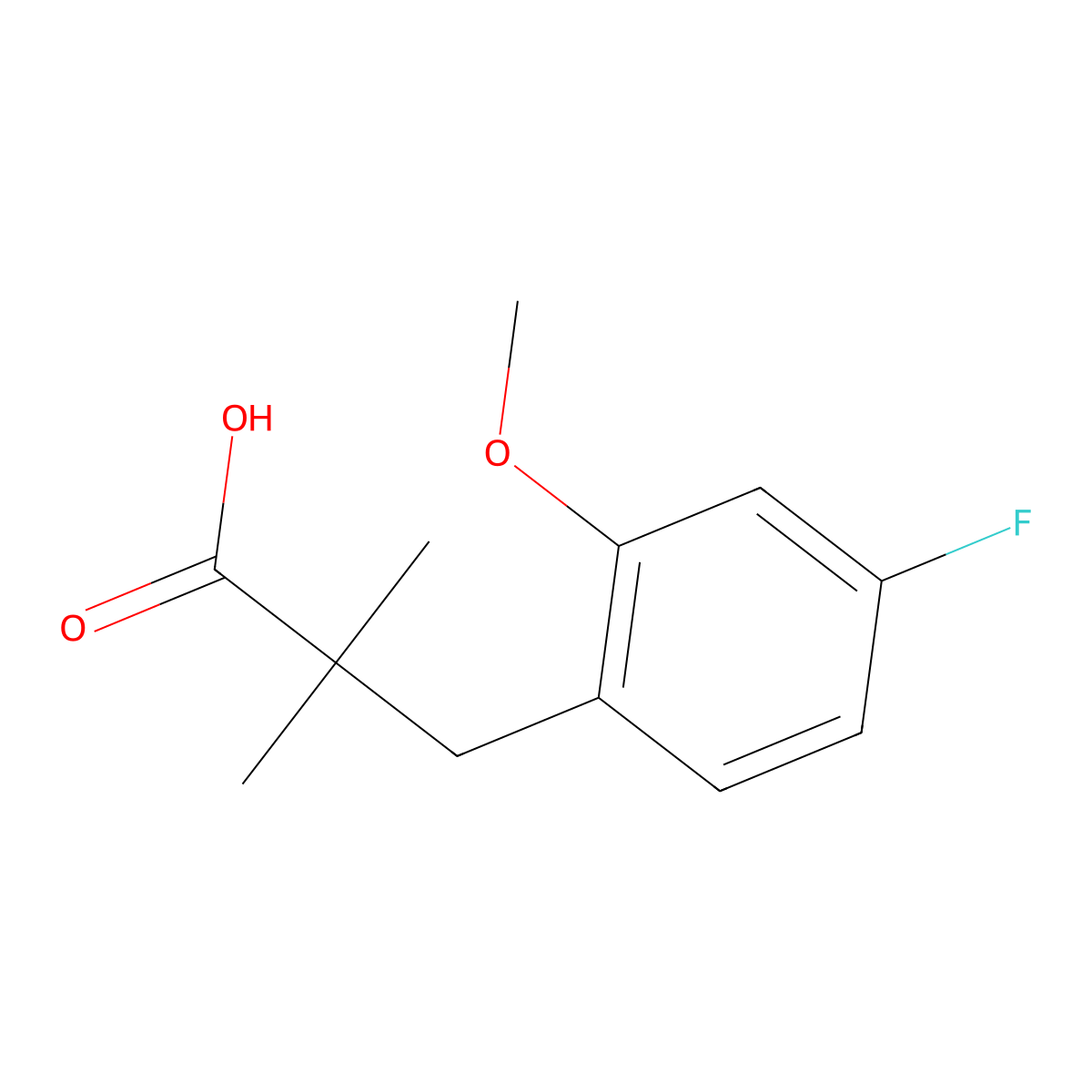 3-(4-Fluoro-2-methoxyphenyl)-2,2-dimethylpropanoic acid molecular structure, CAS 1891945-06-4