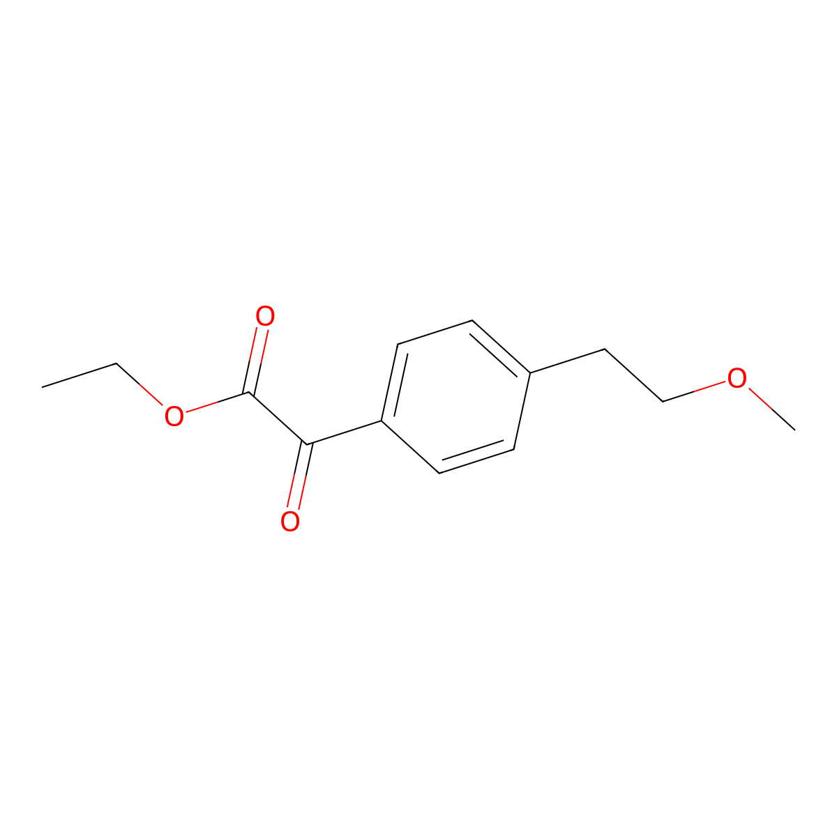 Ethyl 4-(2-methoxyethyl)-alpha-oxobenZeneacetate molecular structure, CAS 1891972-77-2