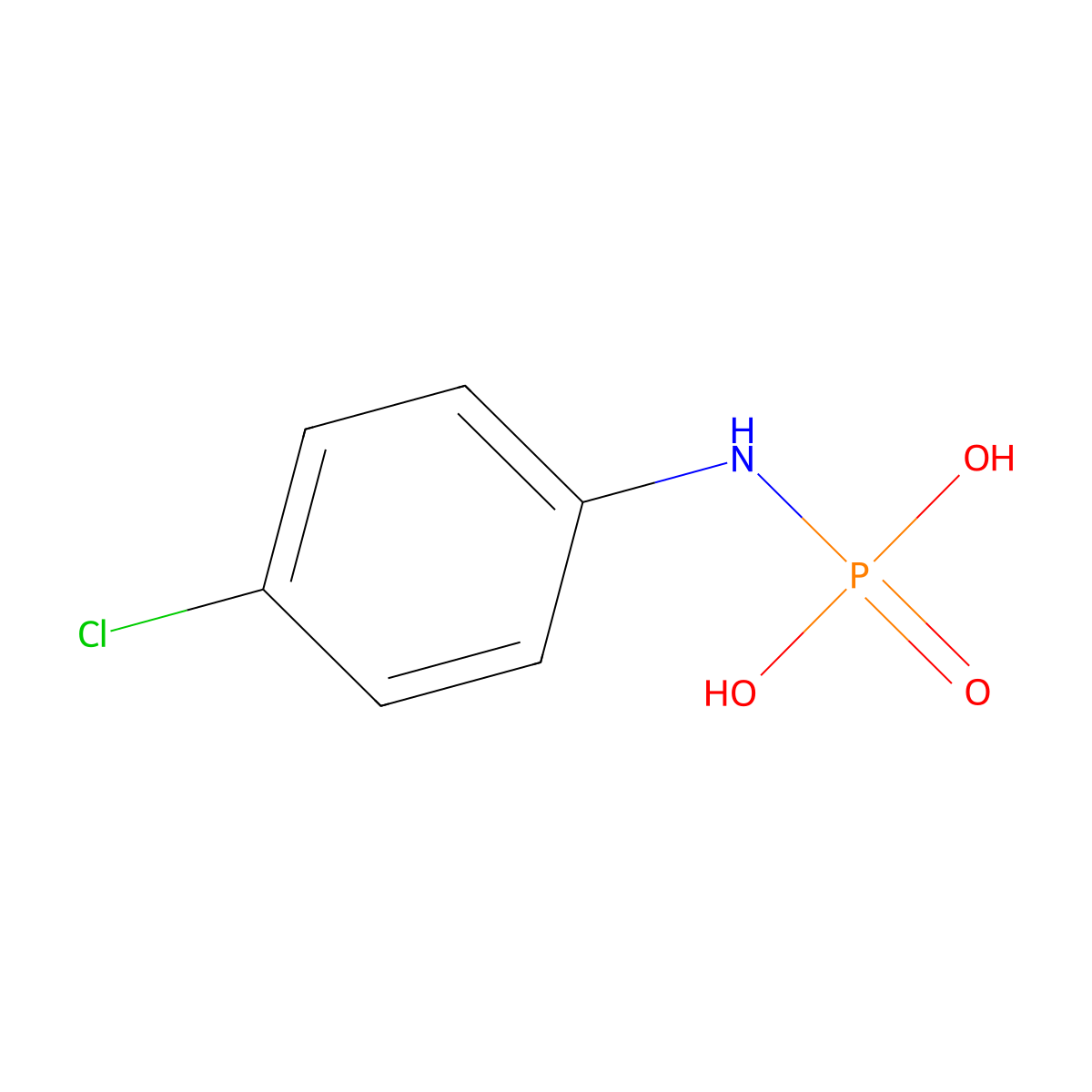4-Chloroanilidophosphonic acid molecular structure, CAS 1892-18-8
