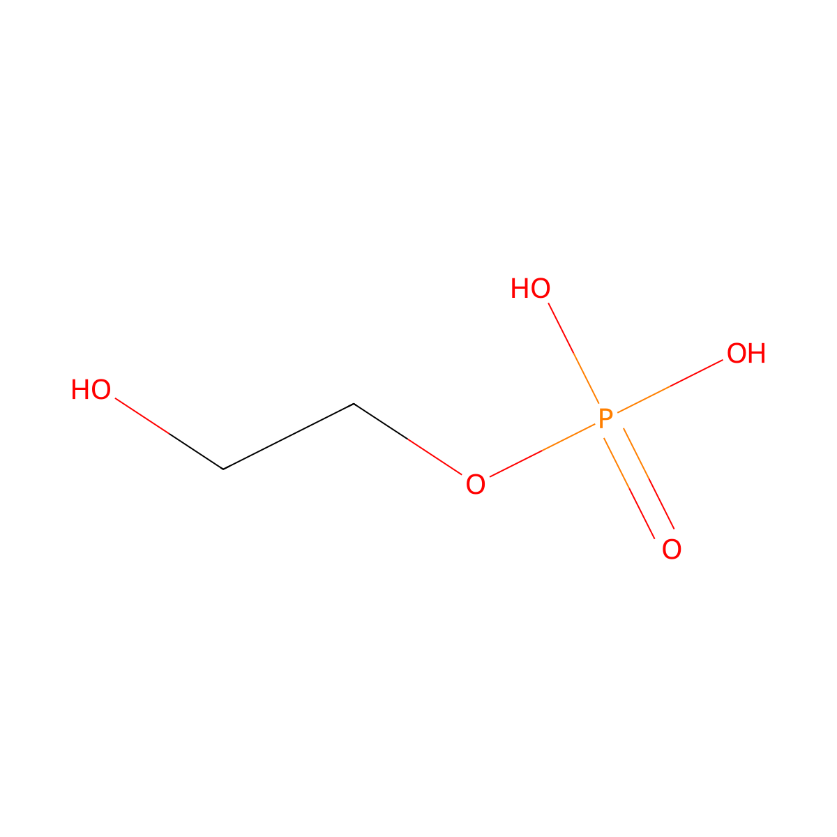 1,2-Ethanediol, 1-(dihydrogen phosphate) molecular structure, CAS 1892-26-8