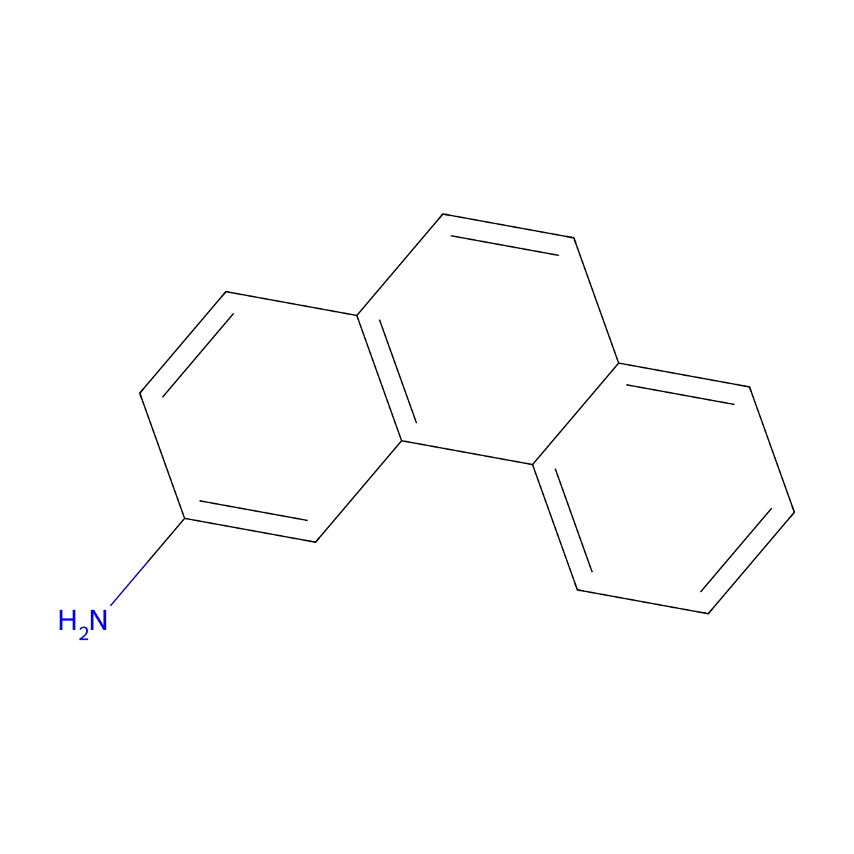 3-Phenanthrylamine molecular structure, CAS 1892-54-2