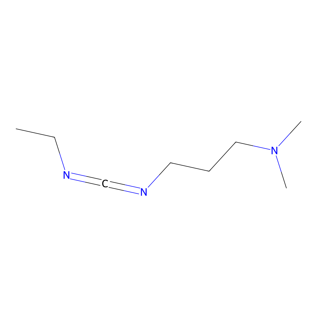 1-Ethyl-3-(3'-dimethylaminopropyl)carbodiimide molecular structure, CAS 1892-57-5