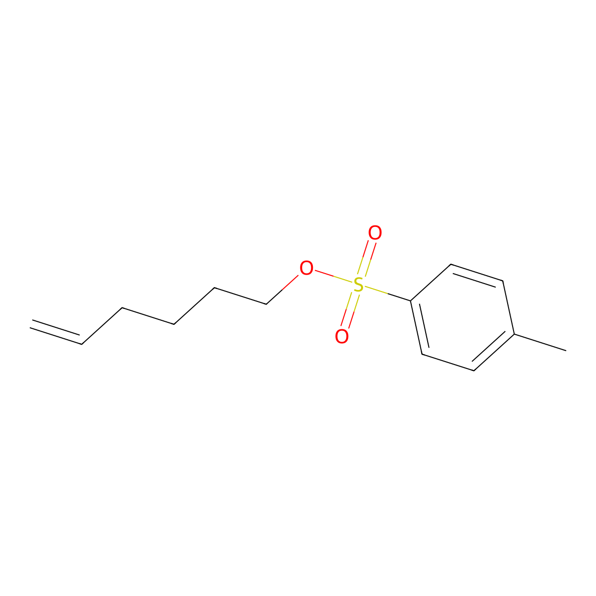 5-Hexen-1-ol, 1-(4-methylbenzenesulfonate) molecular structure, CAS 18922-06-0