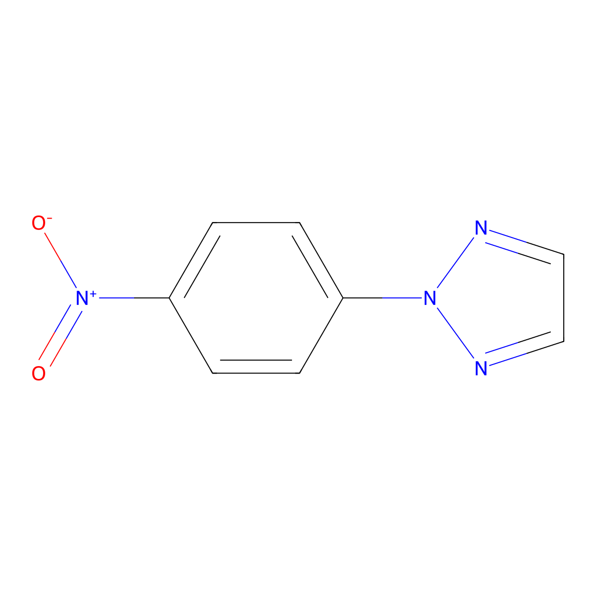 2-(4-Nitrophenyl)-2h-1,2,3-triazole molecular structure, CAS 18922-72-0
