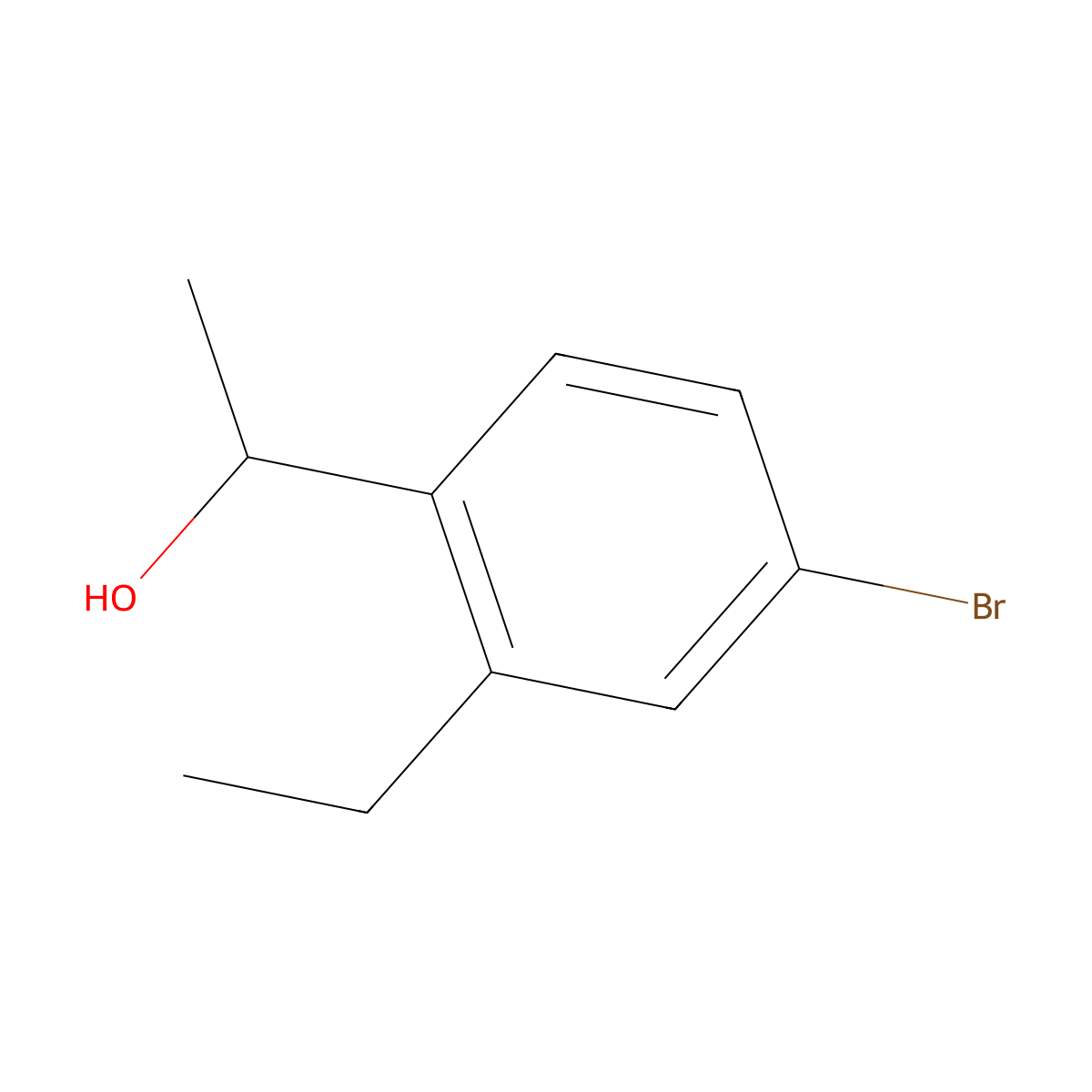 1-(4-Bromo-2-ethylphenyl)ethanol molecular structure, CAS 1892277-55-2